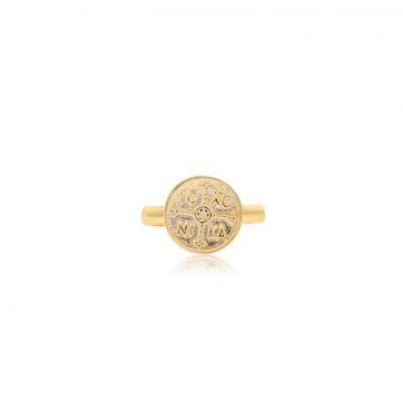 petsios Gold plated constantine ring