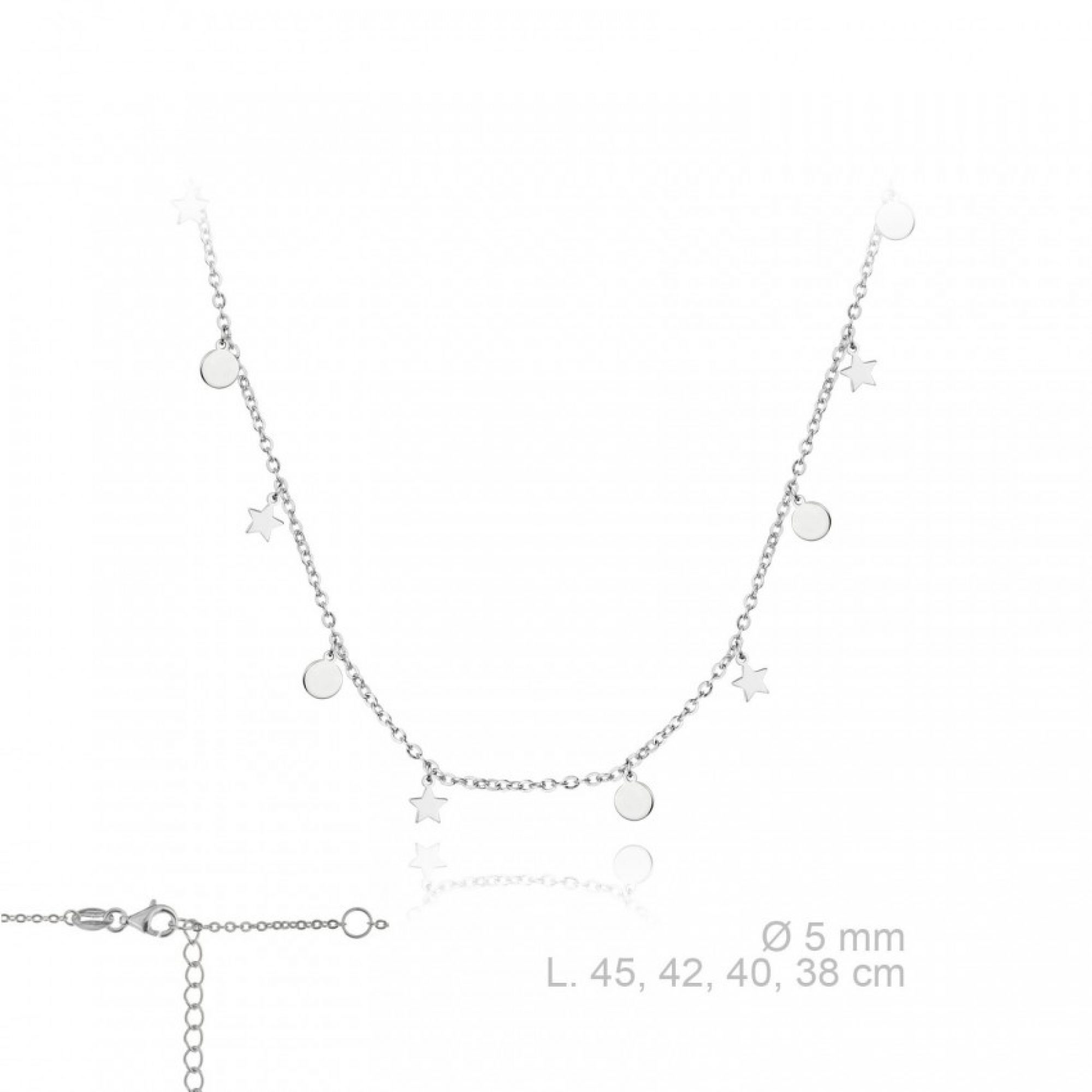 Silver dangle necklace