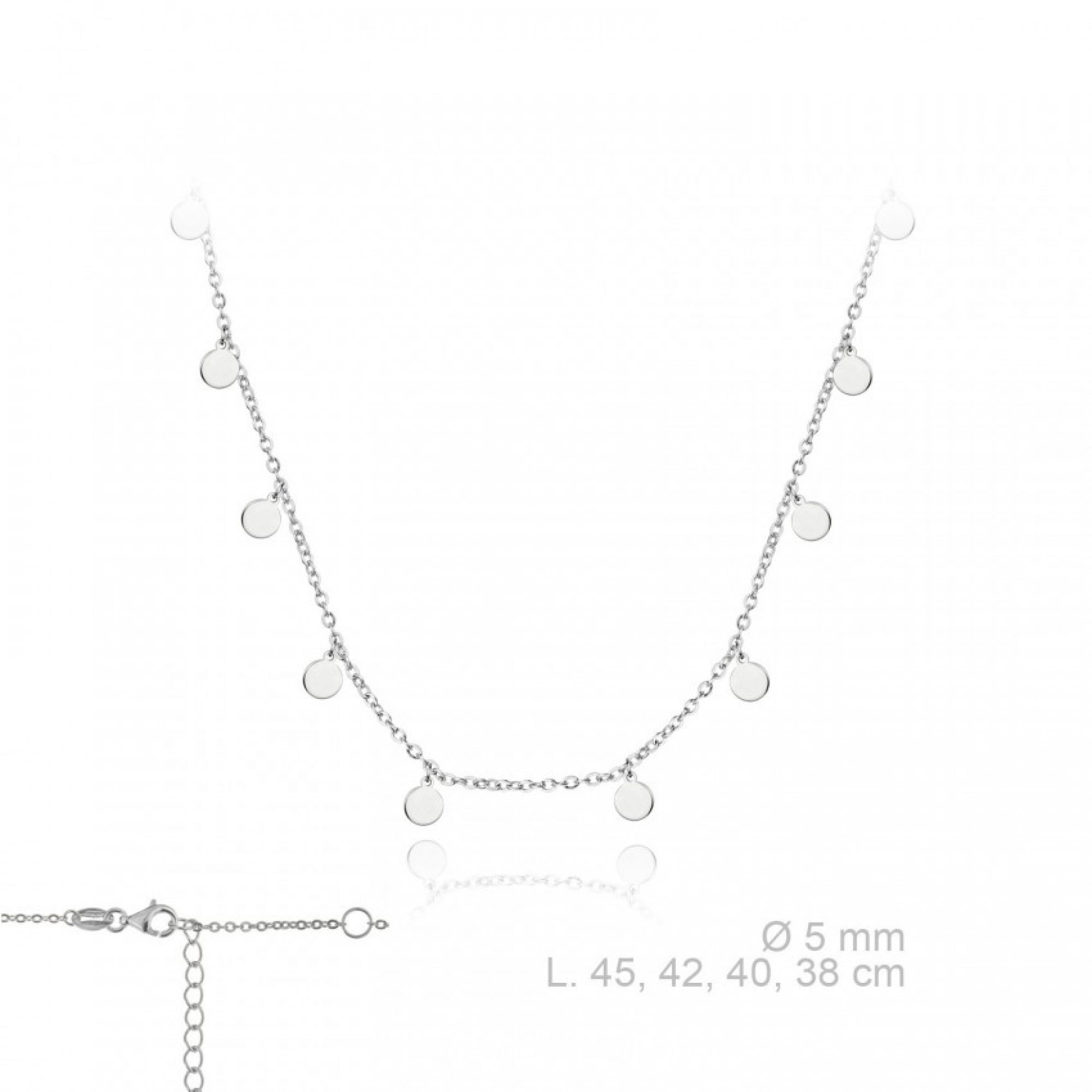 Silver dangle necklace