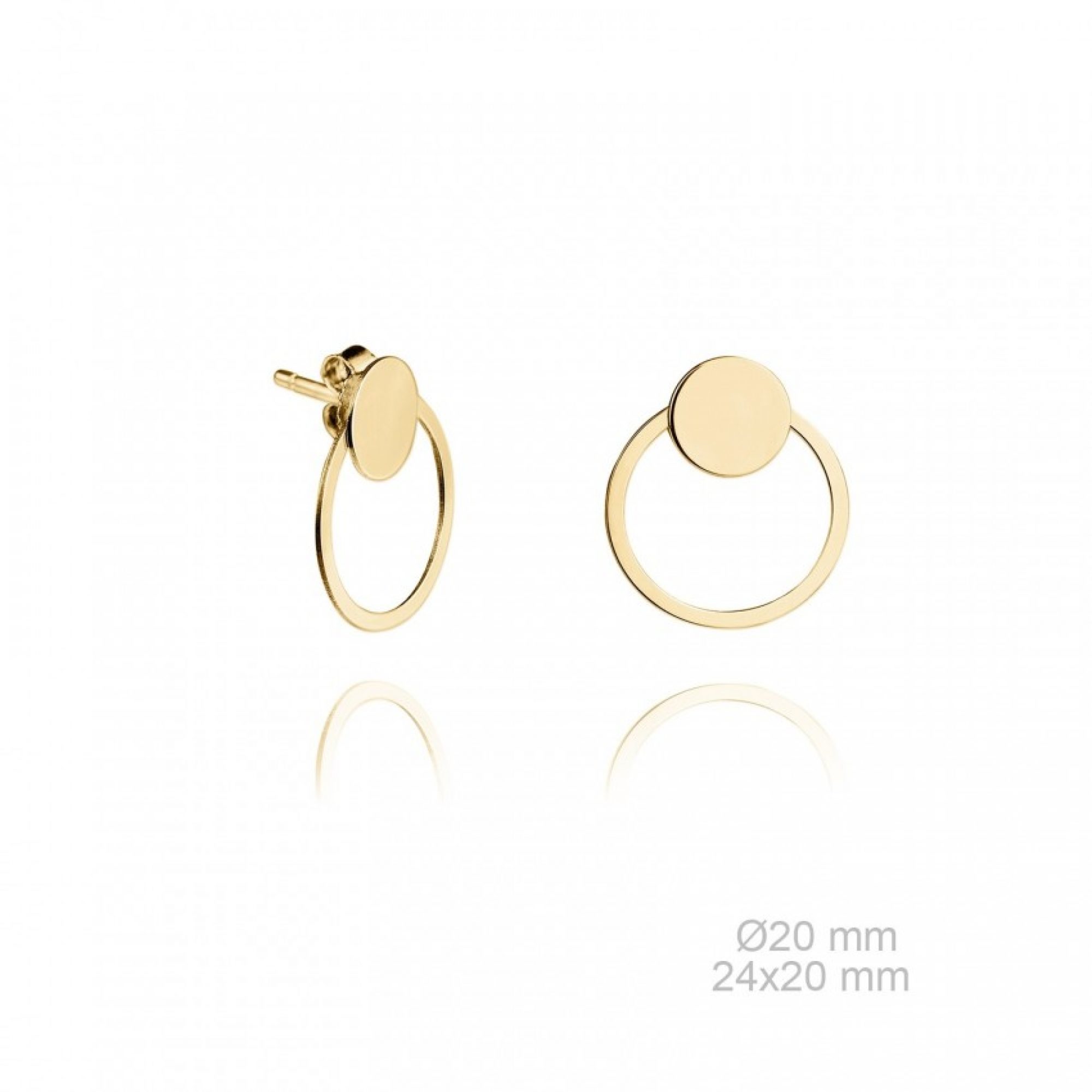 Gold plated earrings