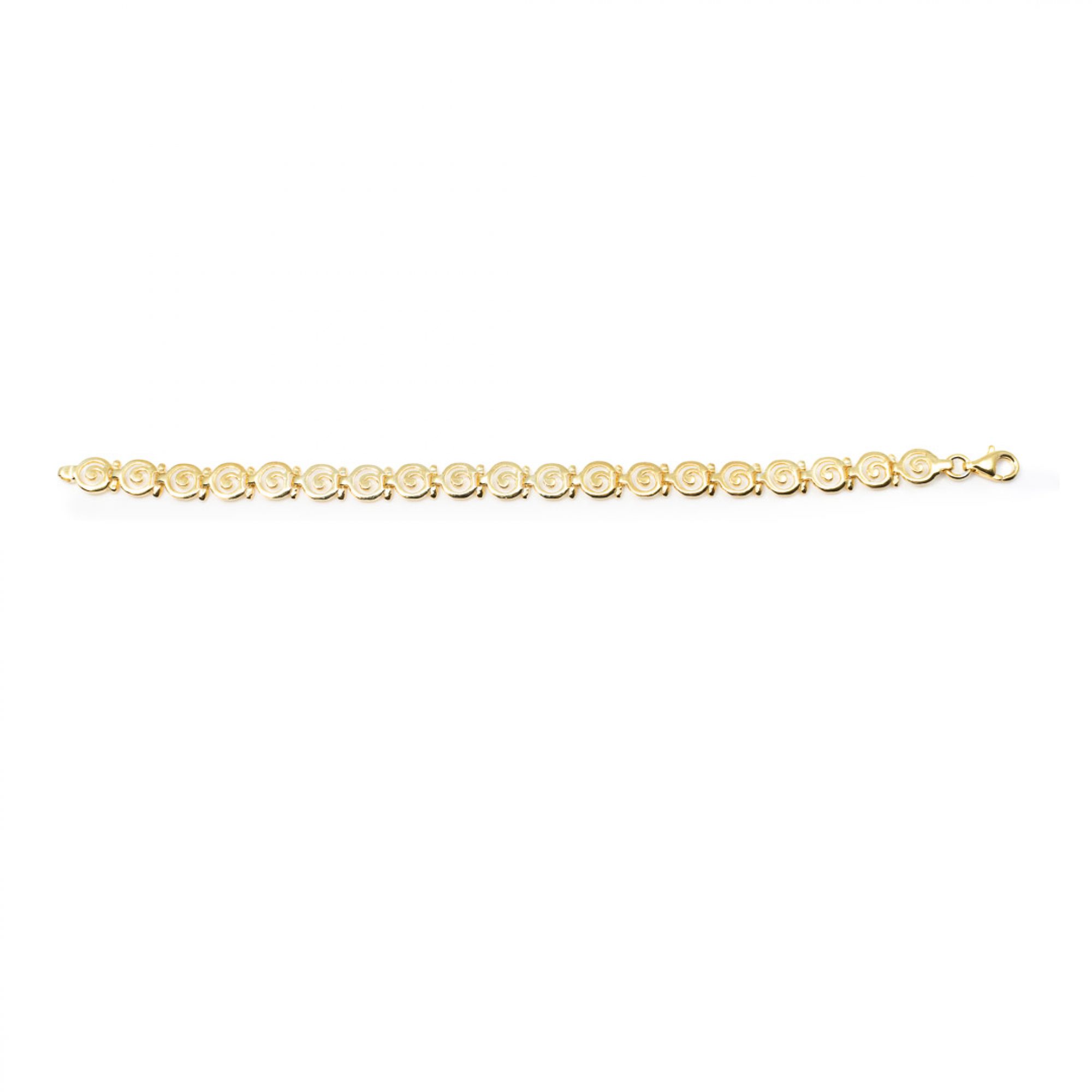 Gold plated meander bracelet