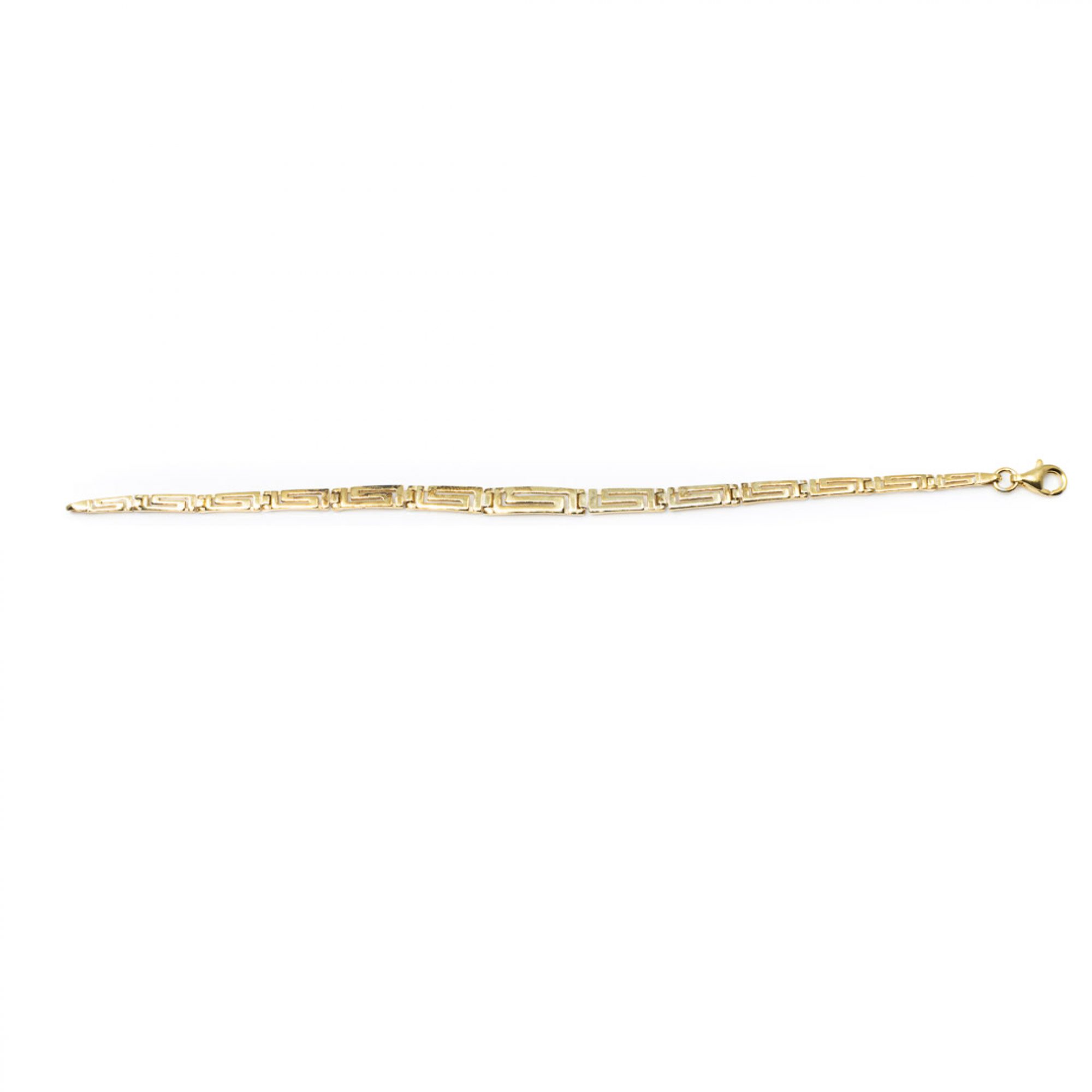 Gold plated meander bracelet