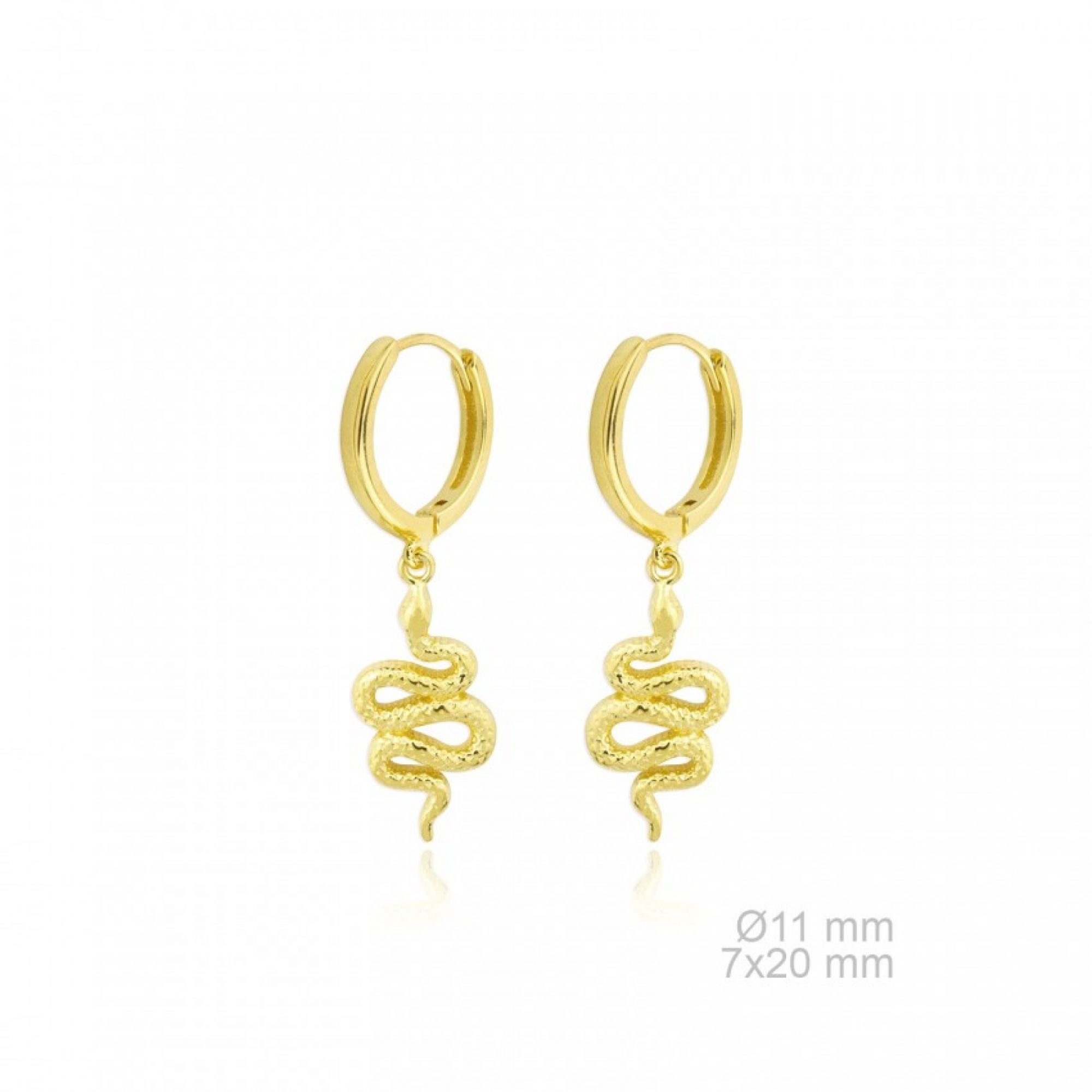 Gold plated earrings