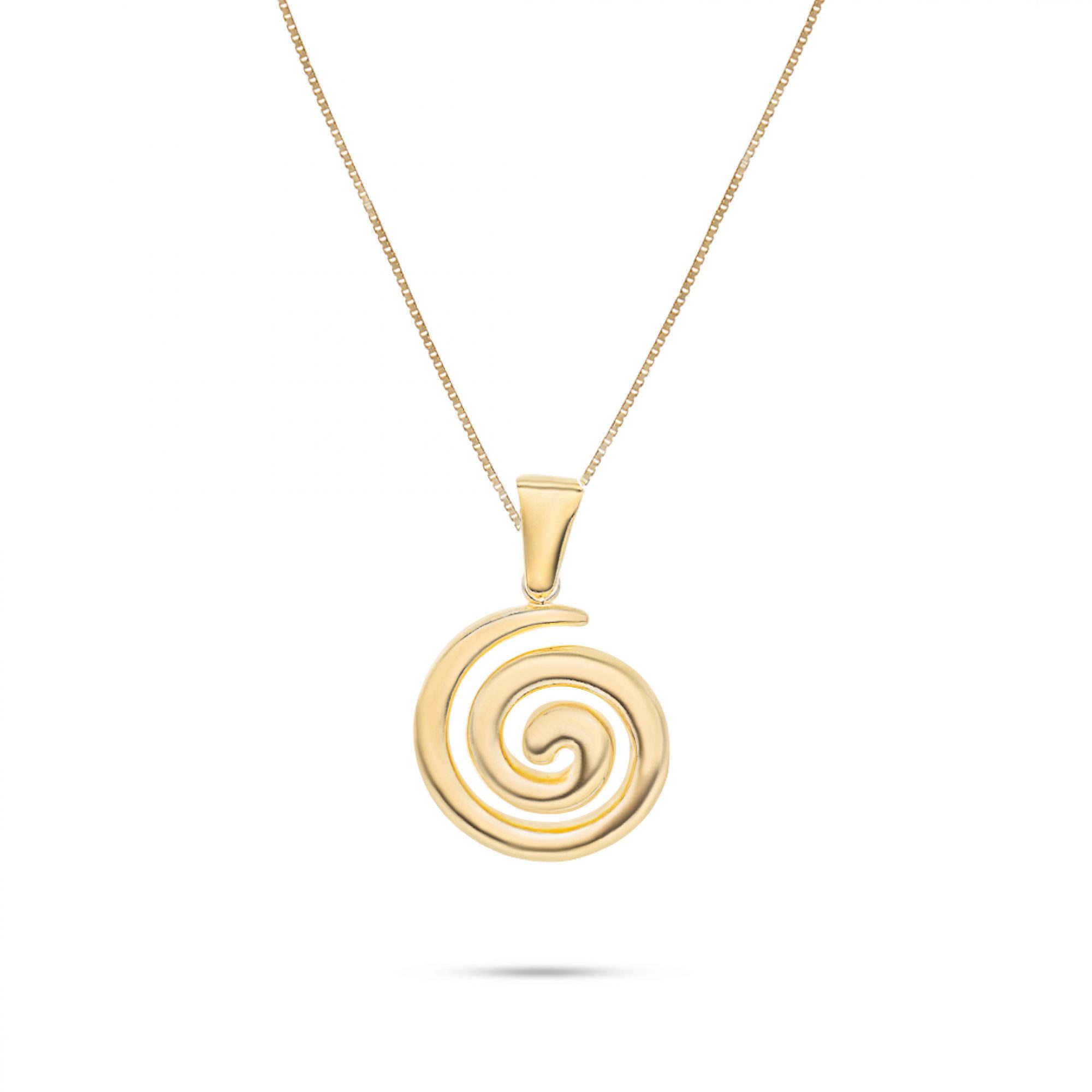 Gold plated meander pendant 