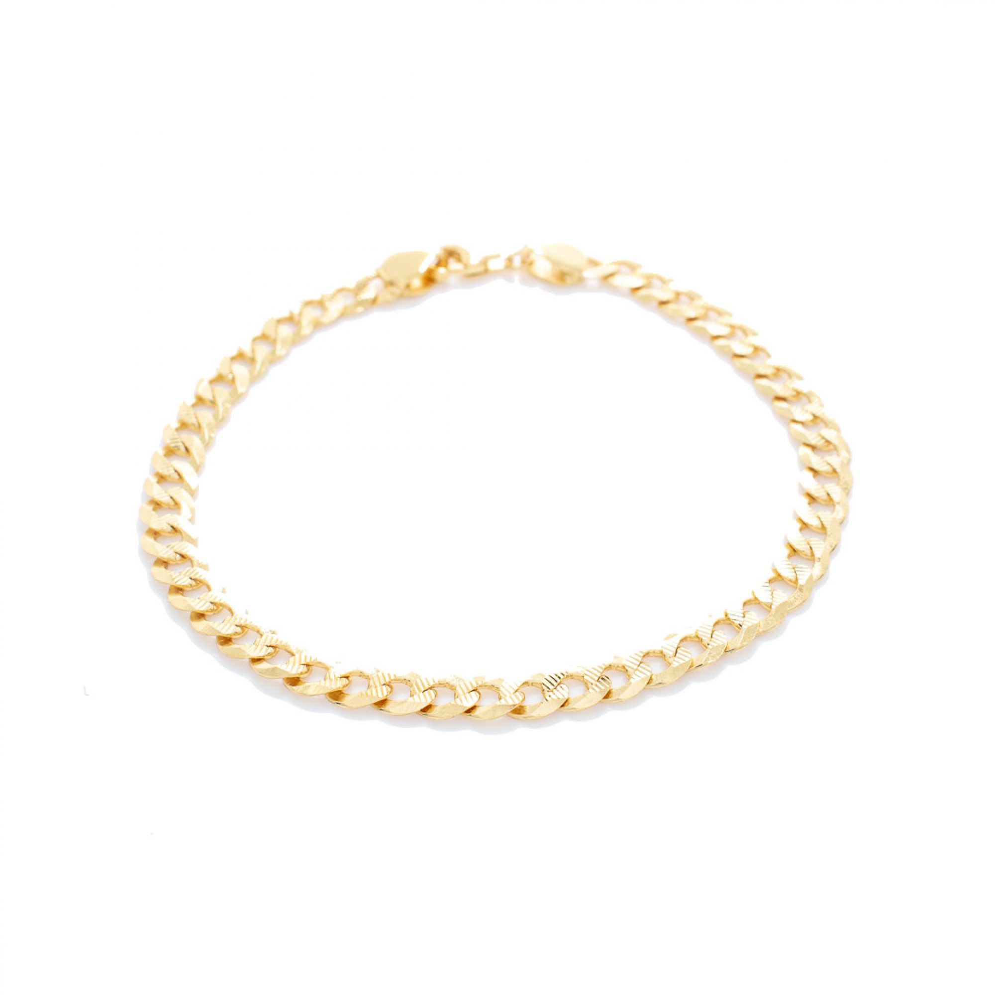 Gold plated chain bracelet