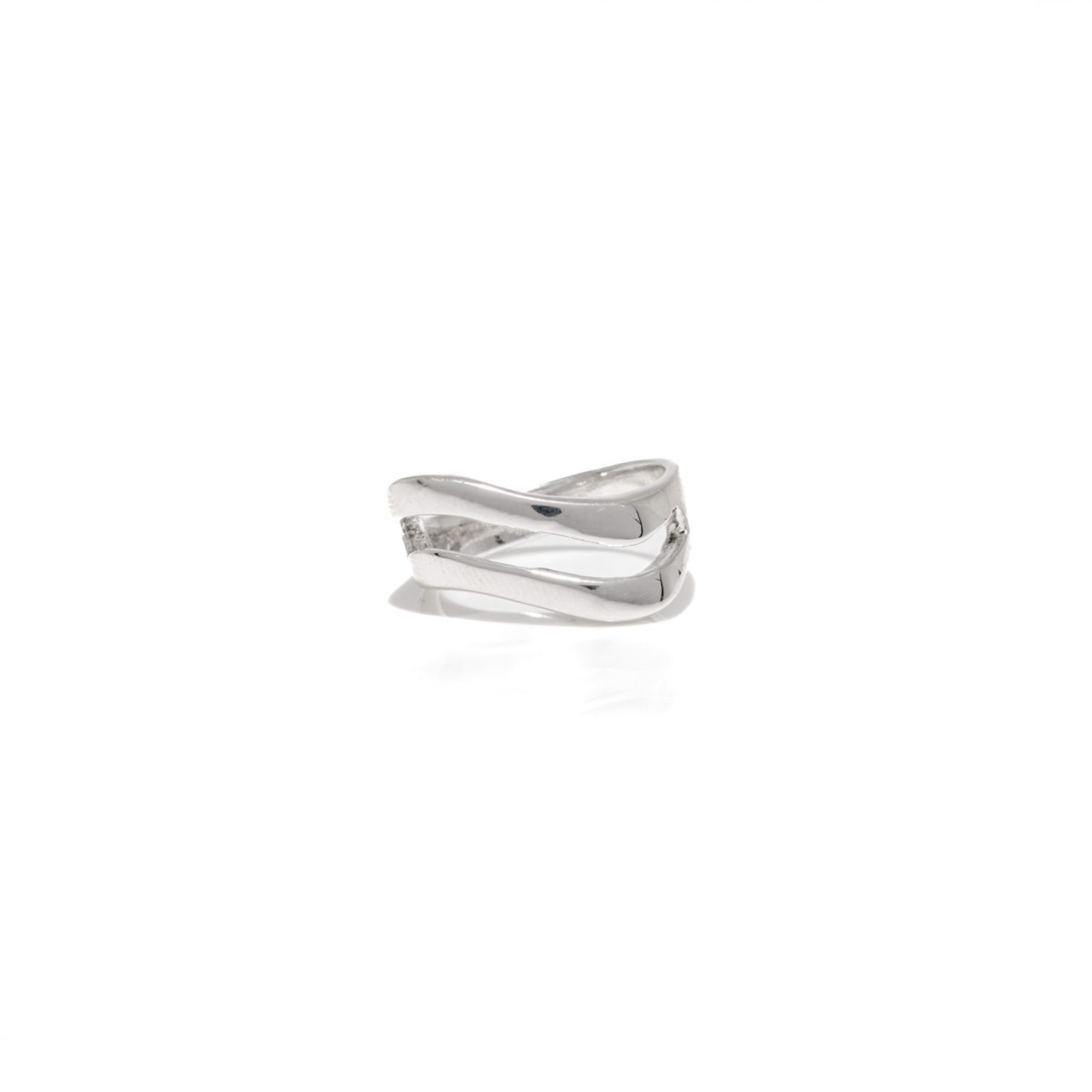 Silver polished ring