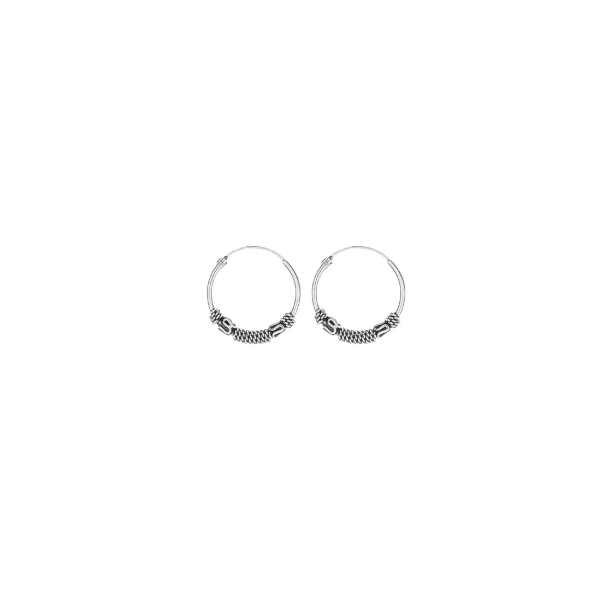 Silver hoops (20mm)