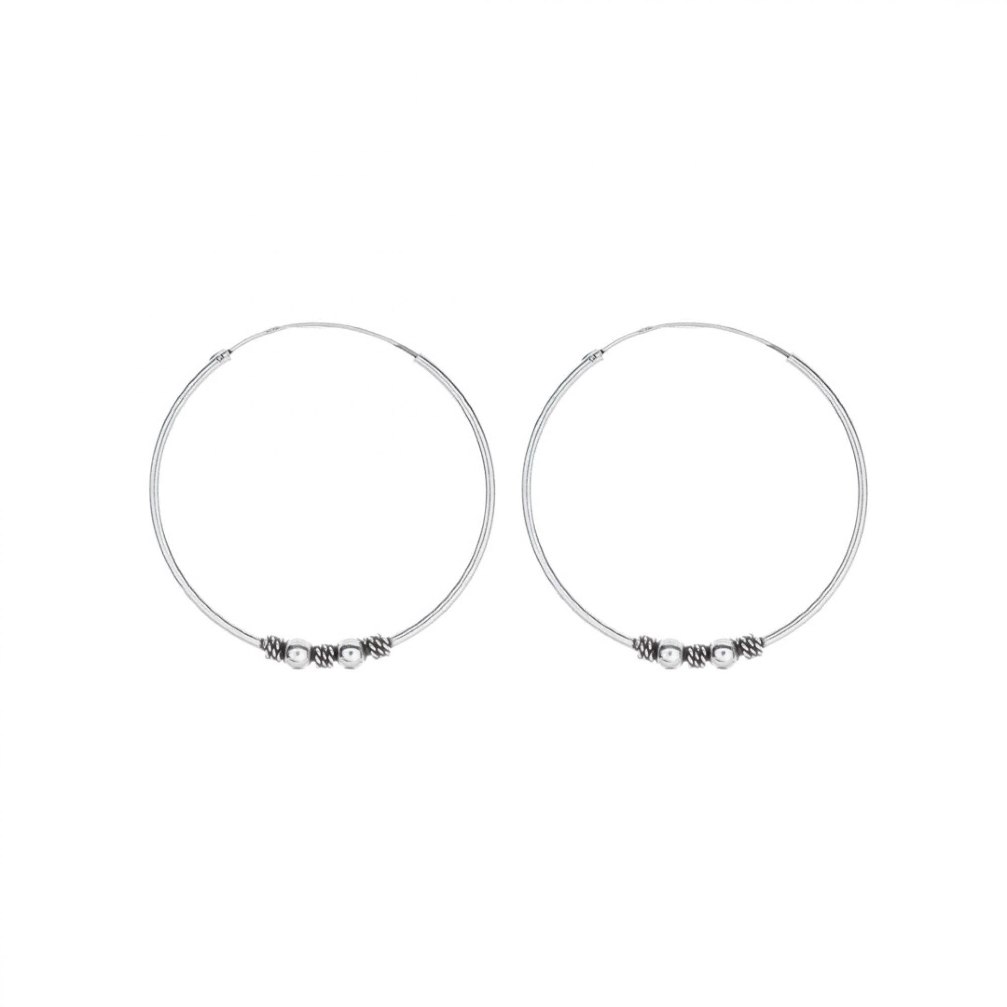 Silver hoops (39.5mm)