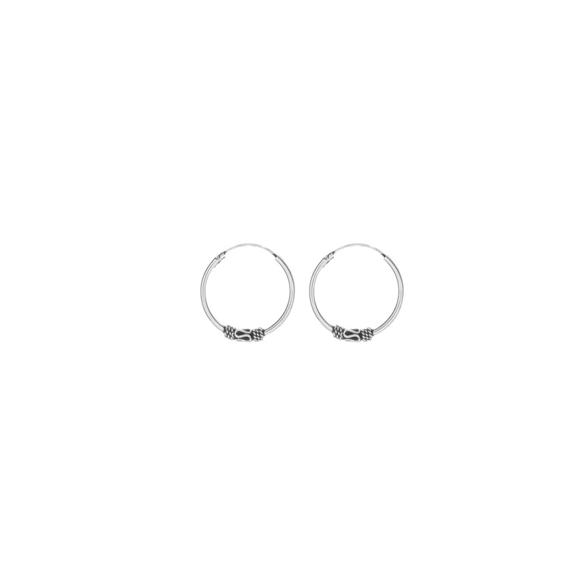 Silver hoops (20mm)