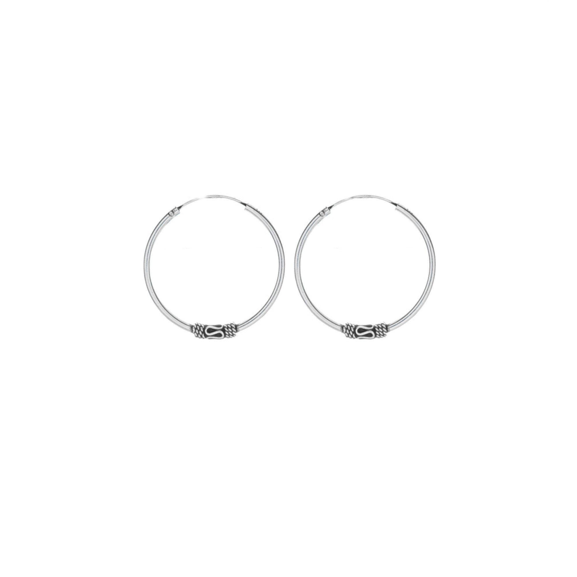 Silver hoops (30mm)