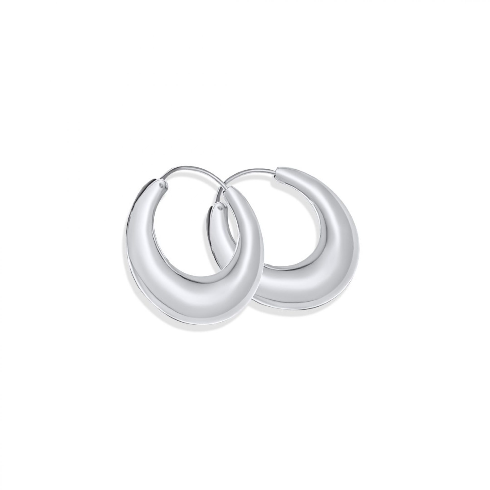 Silver hoops