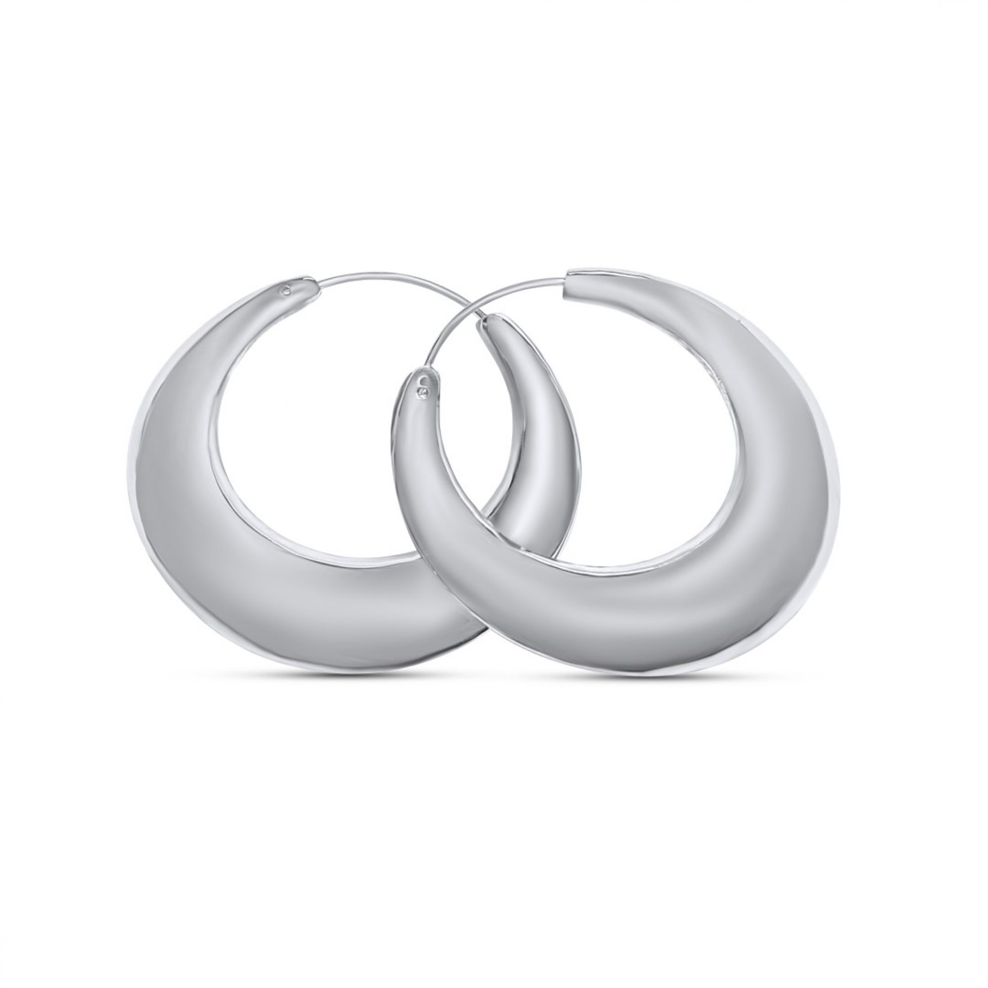 Silver hoops