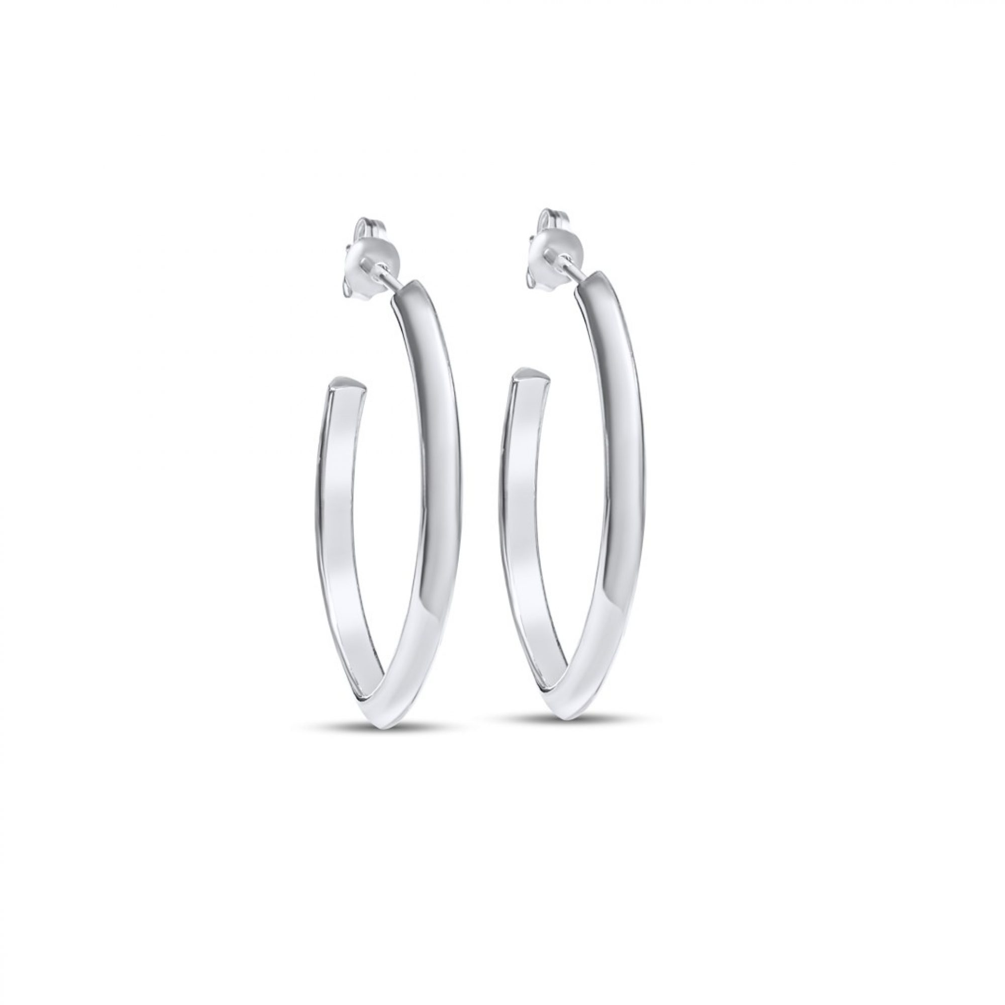 Silver hoops