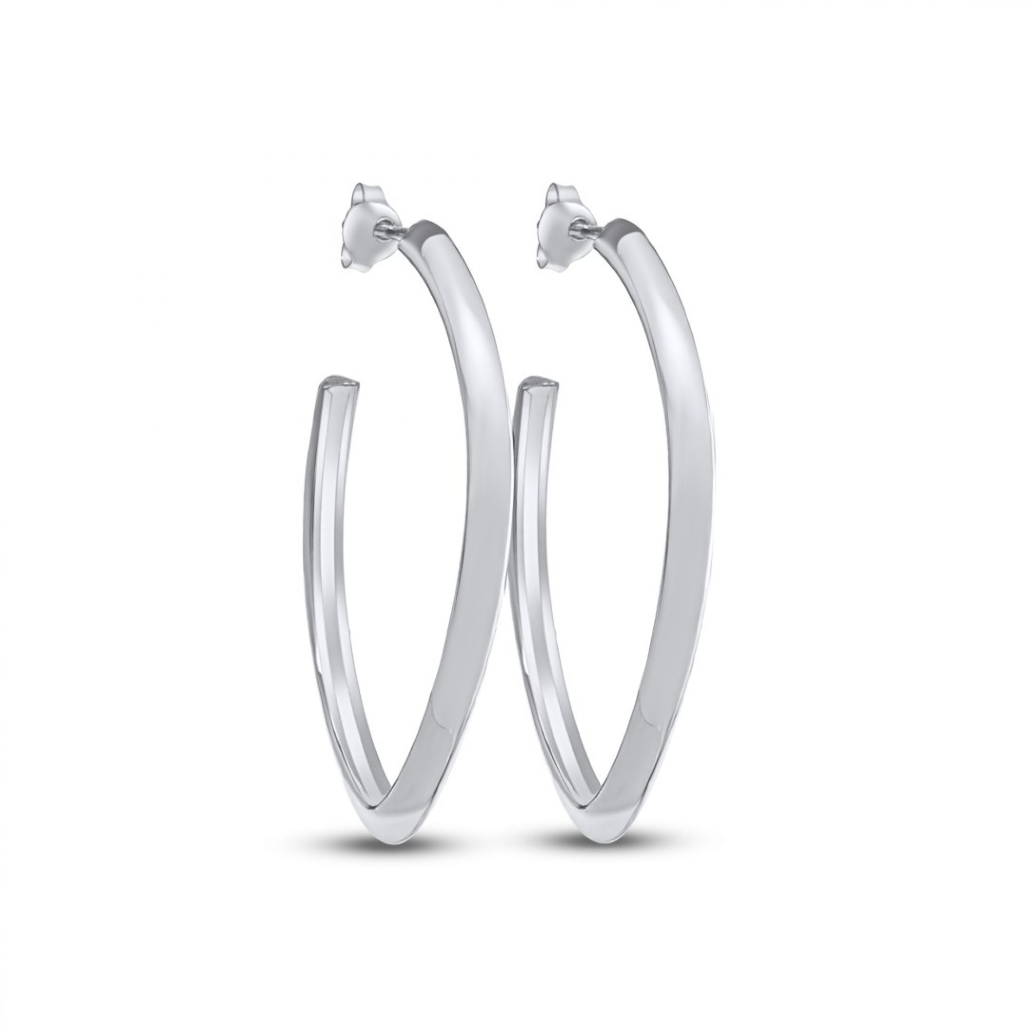 Silver hoops