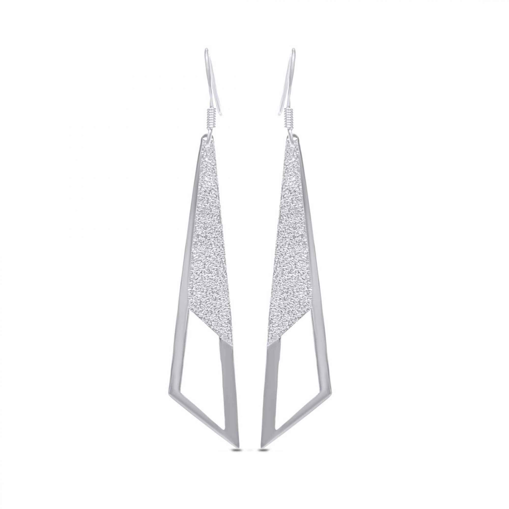 Silver dangle earrings