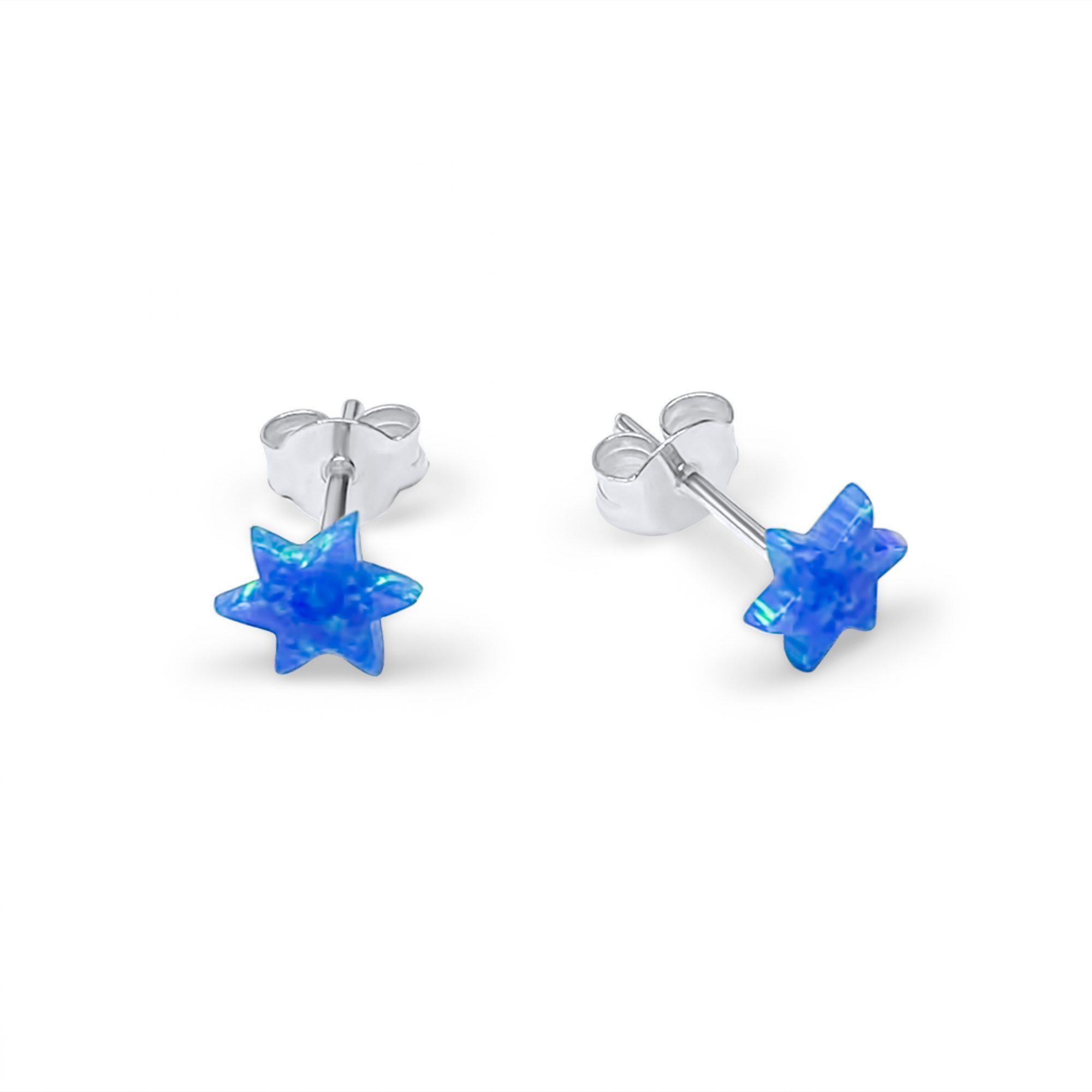 Stud stars opal earrings 