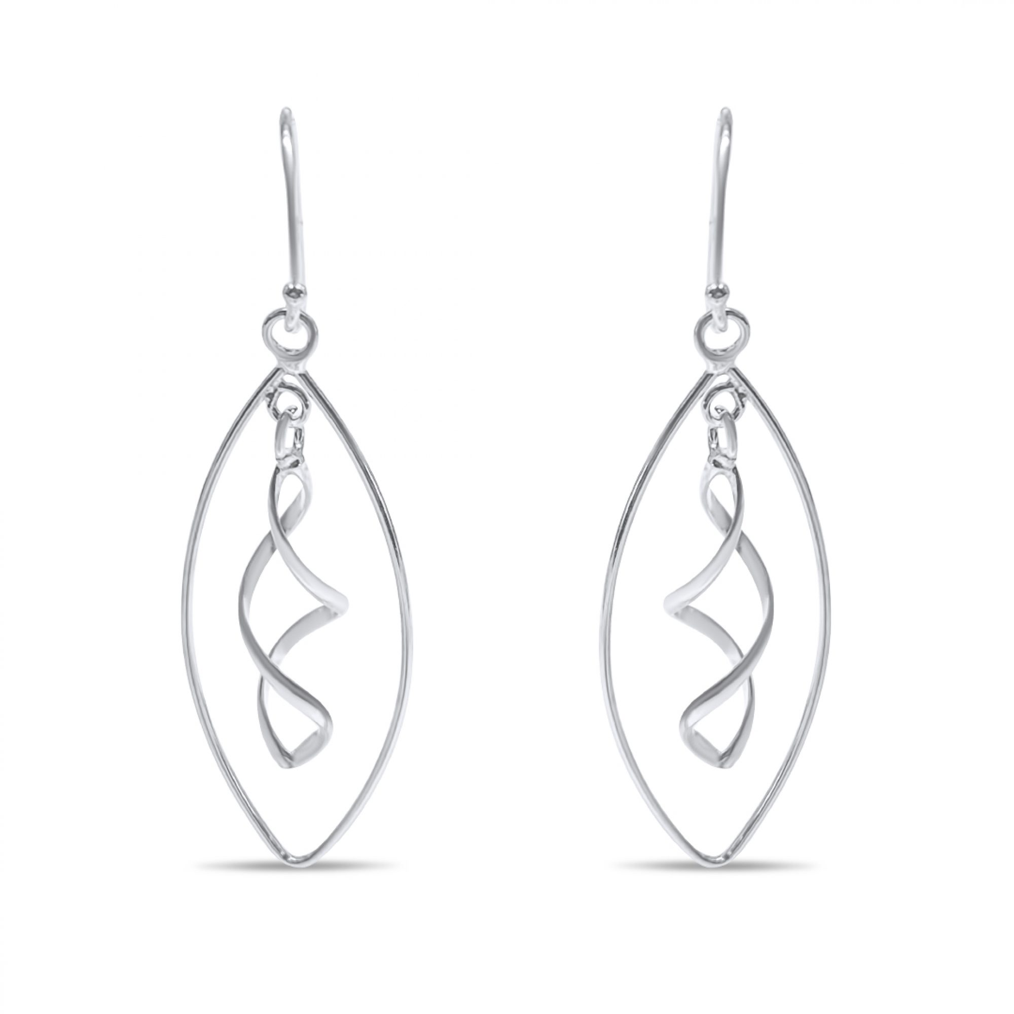 Silver dangle earrings