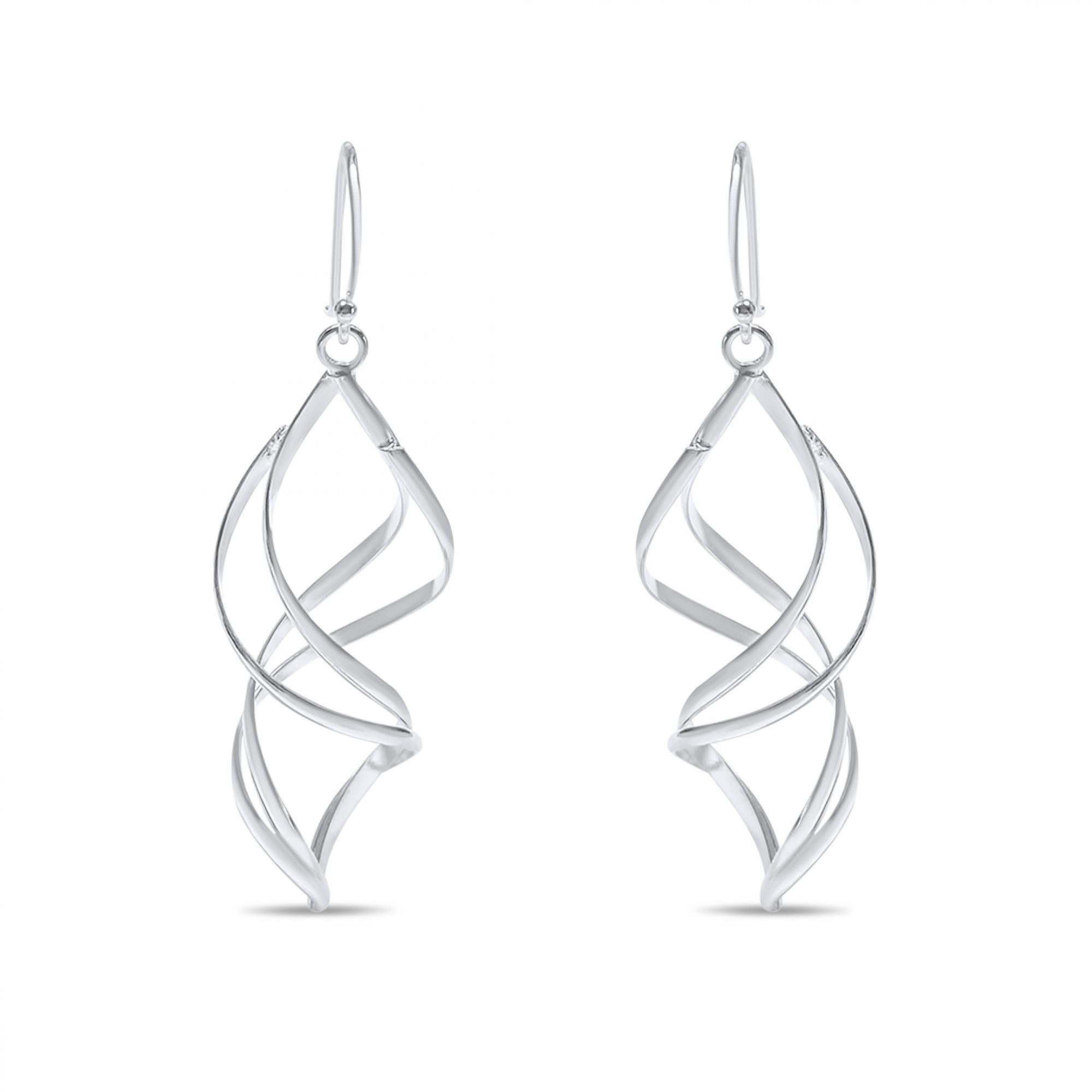 Silver dangle earrings