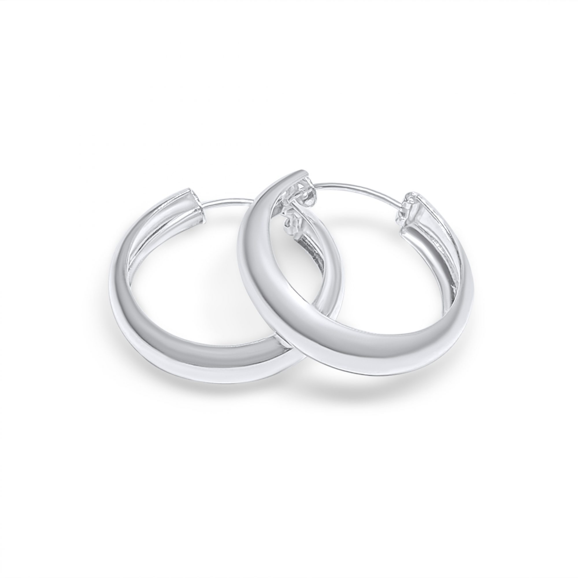 Silver hoops (25.5mm)