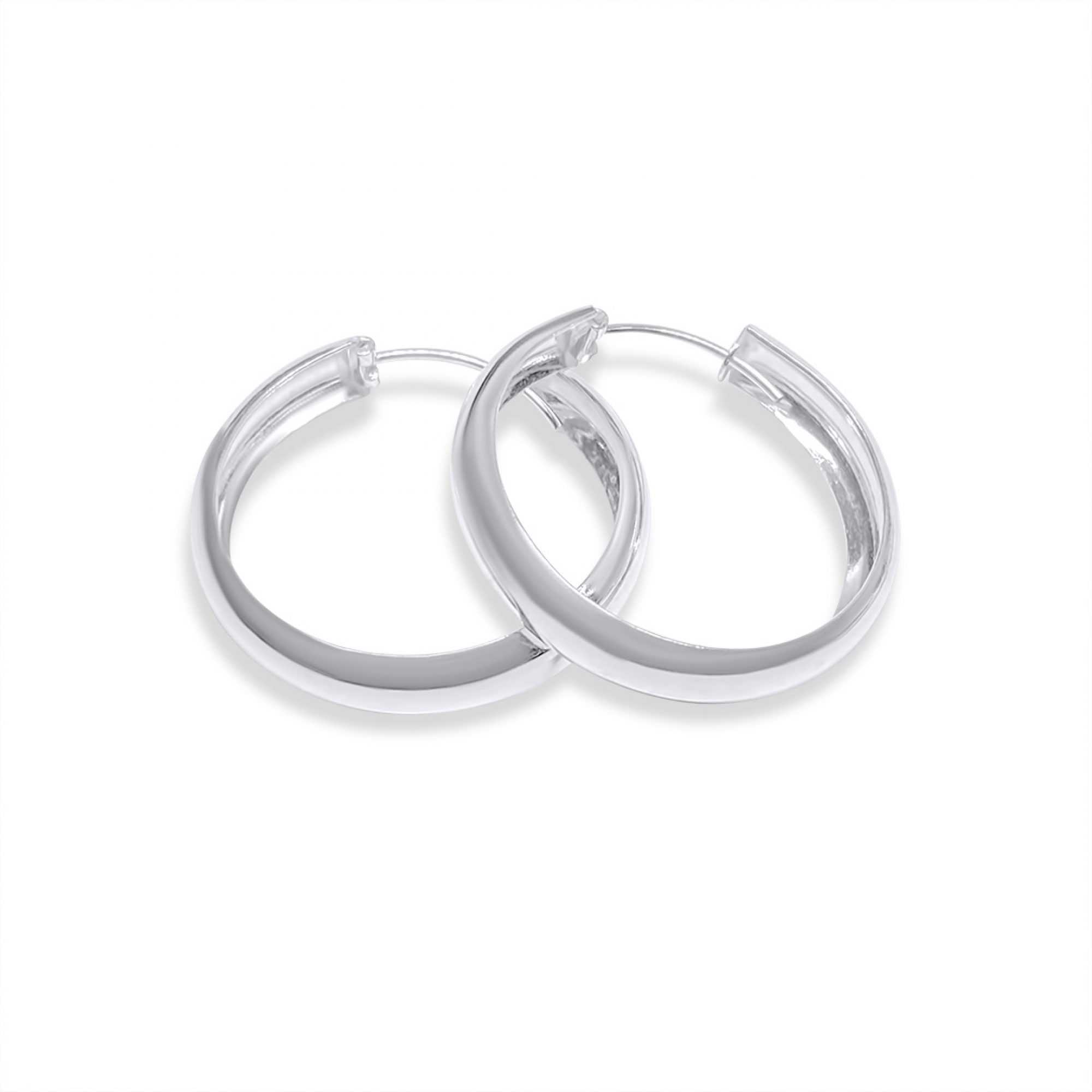 Silver hoops (29.5mm)