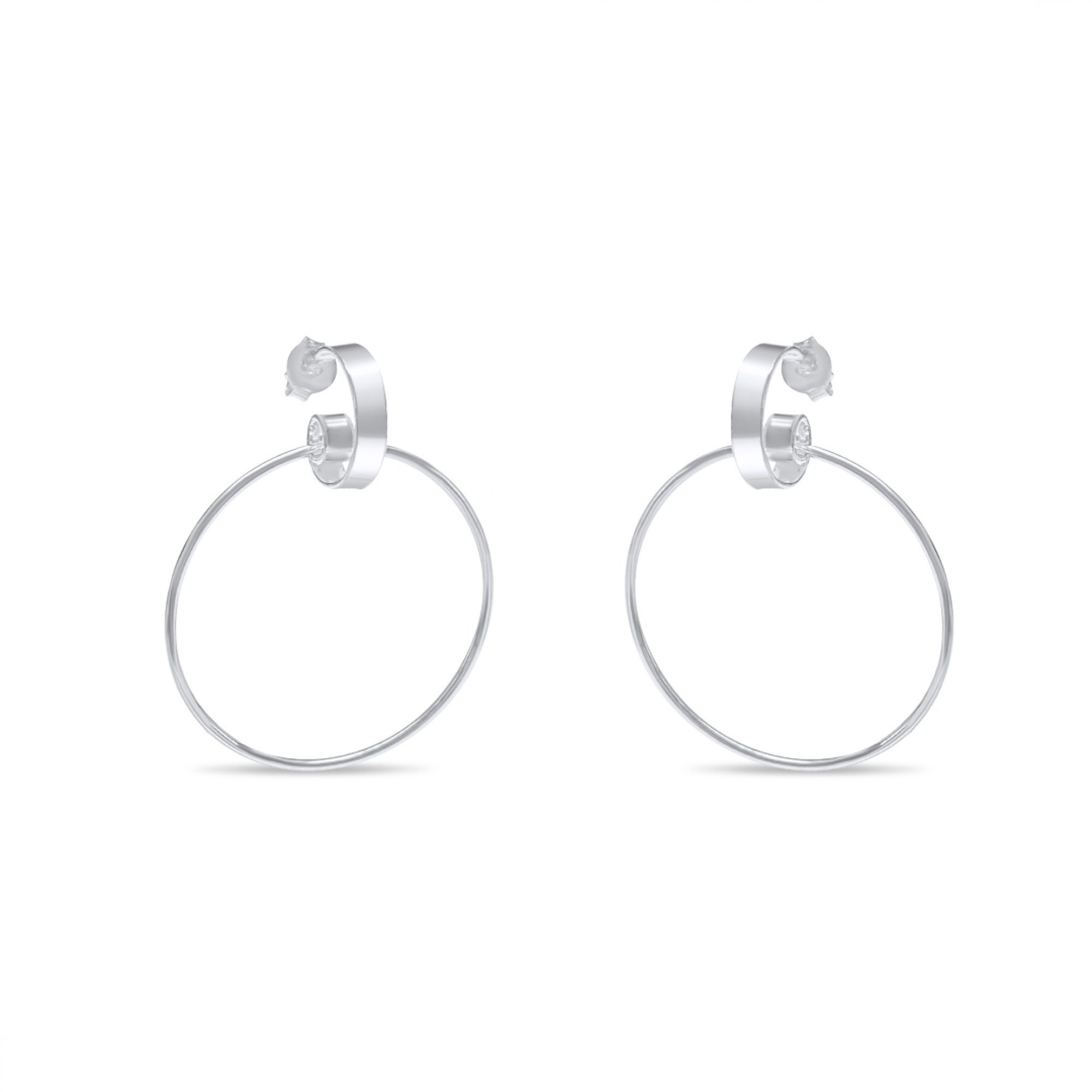 Silver dangle earrings