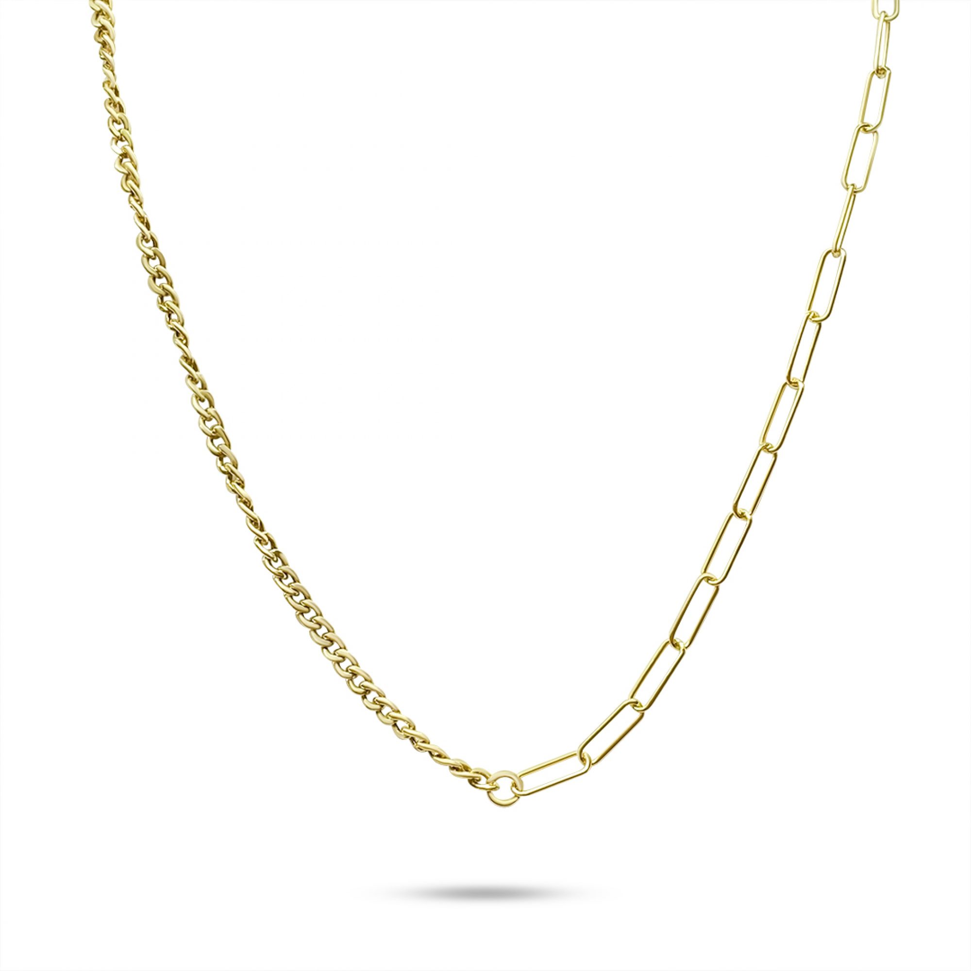 Gold plated chain necklace