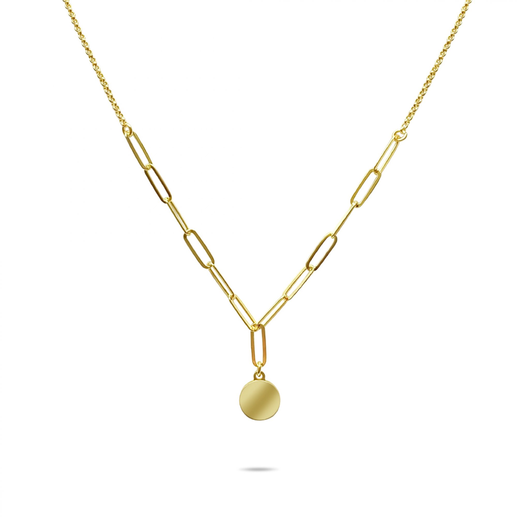 Gold plated chain necklace