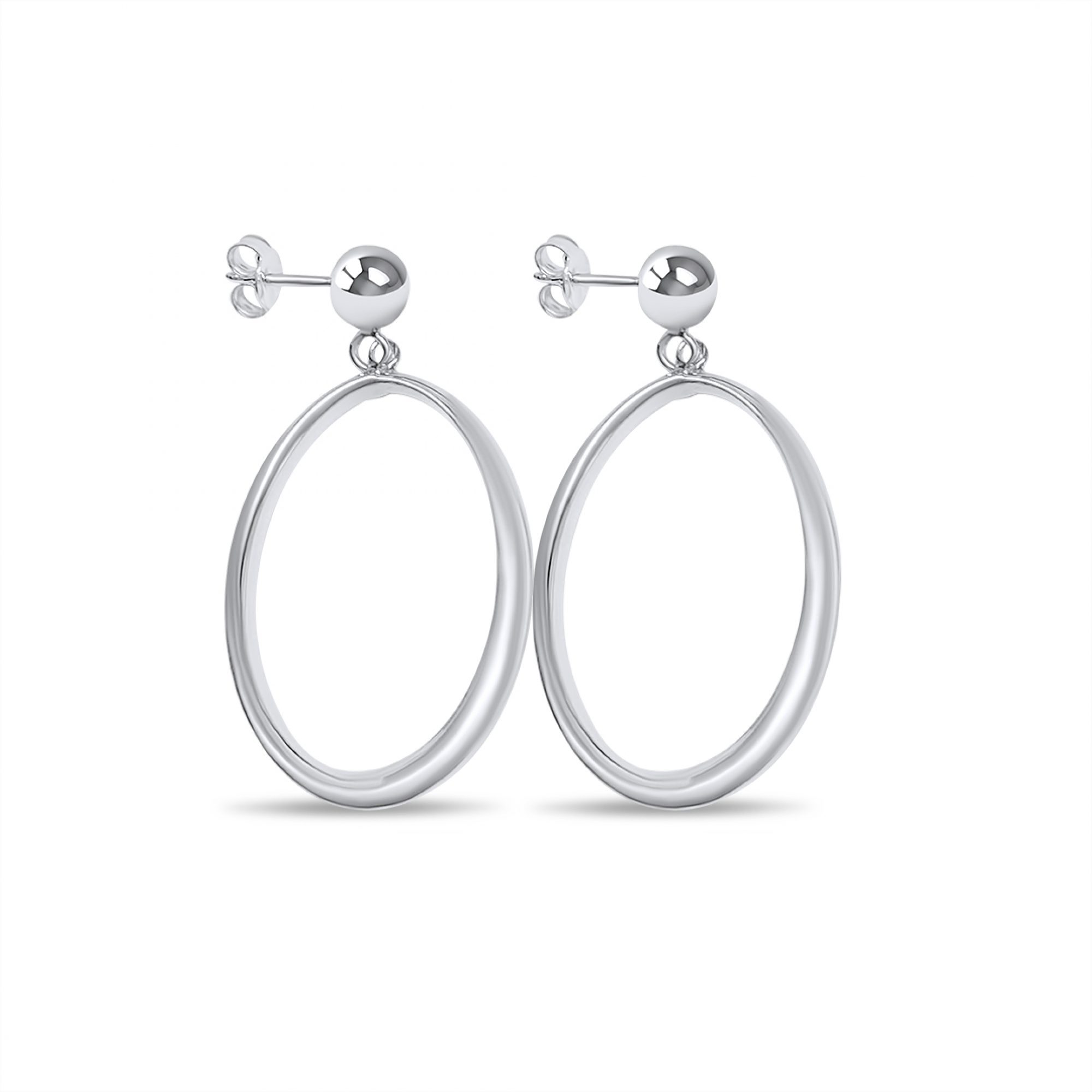 Silver hoops