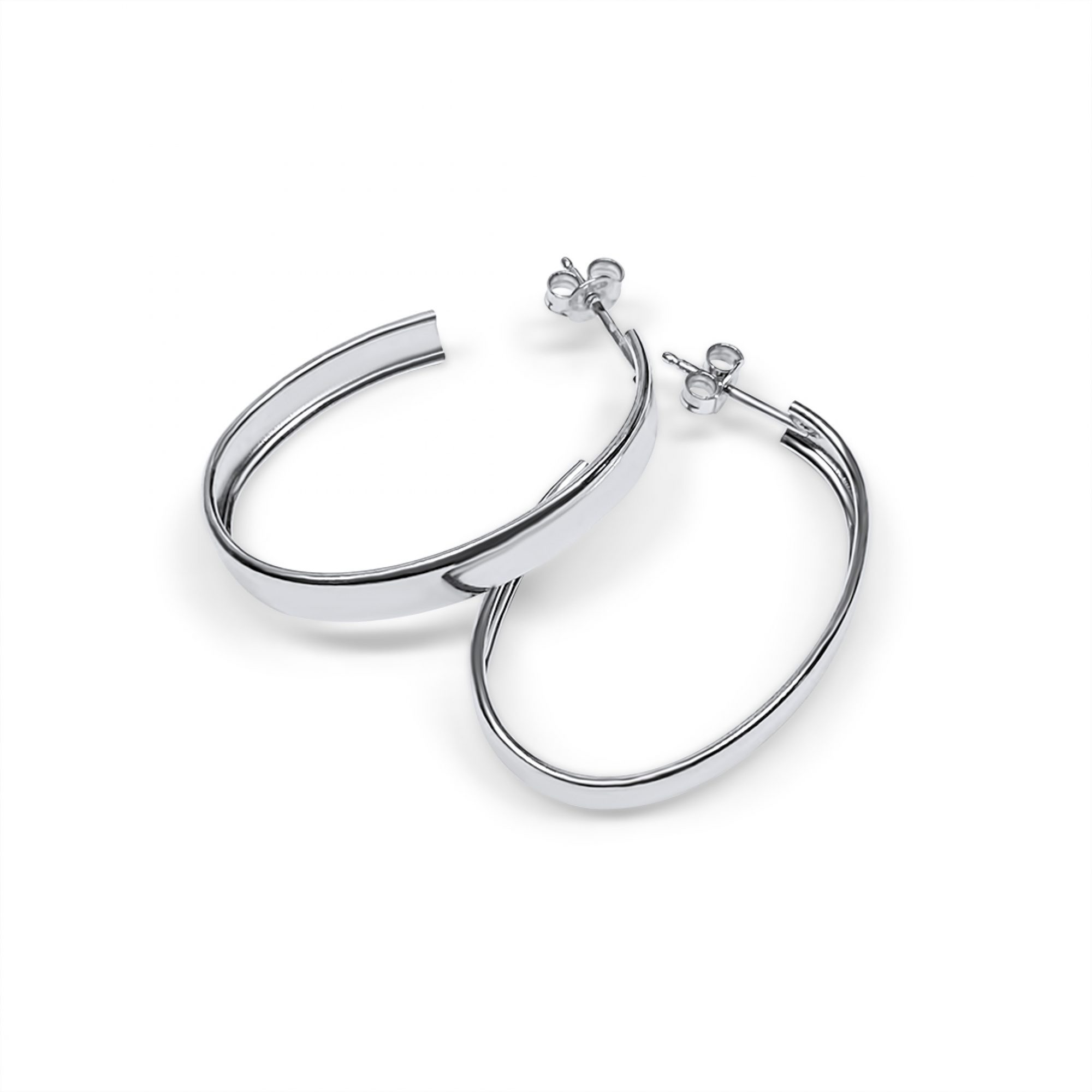 Silver hoops