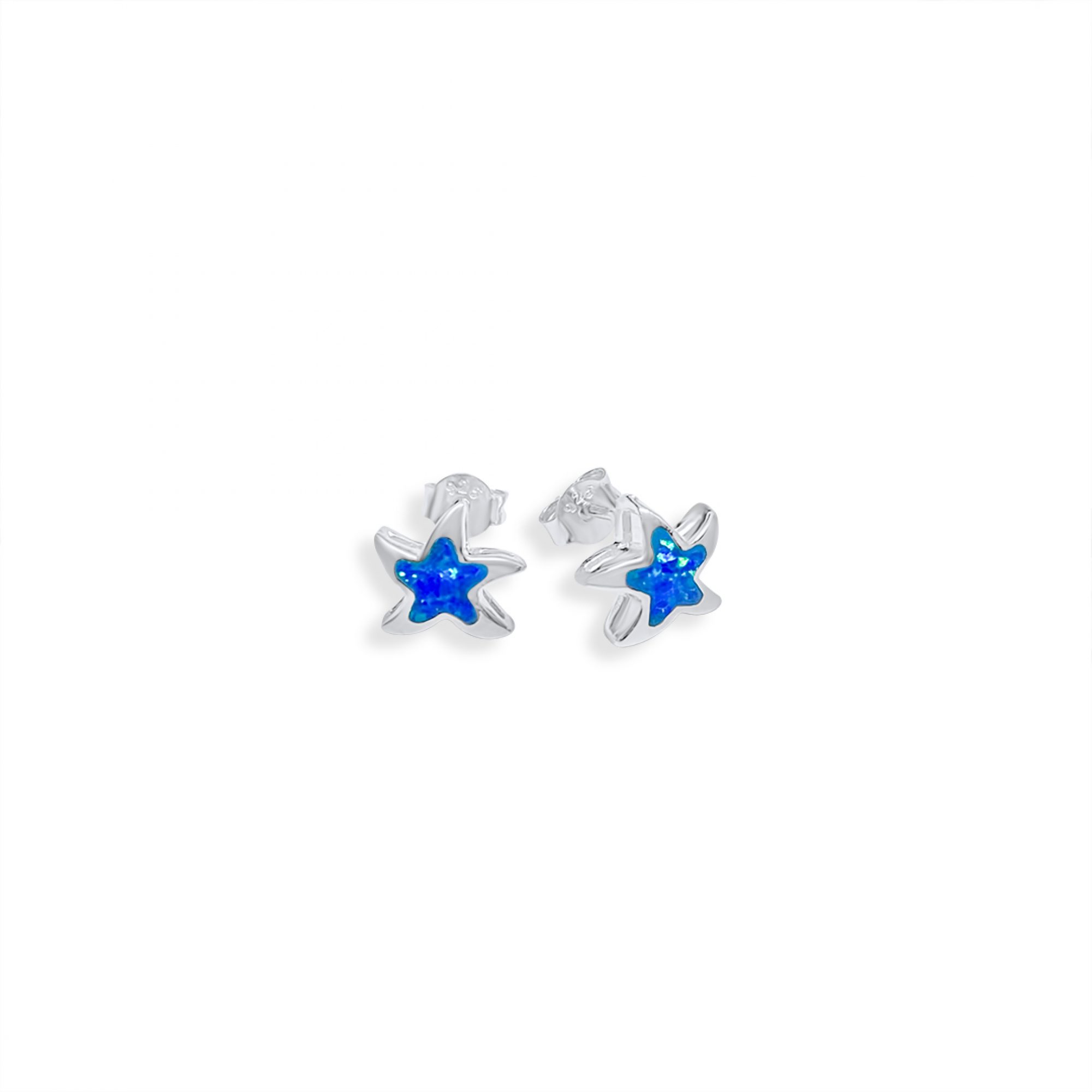 Stud starfish opal earrings 