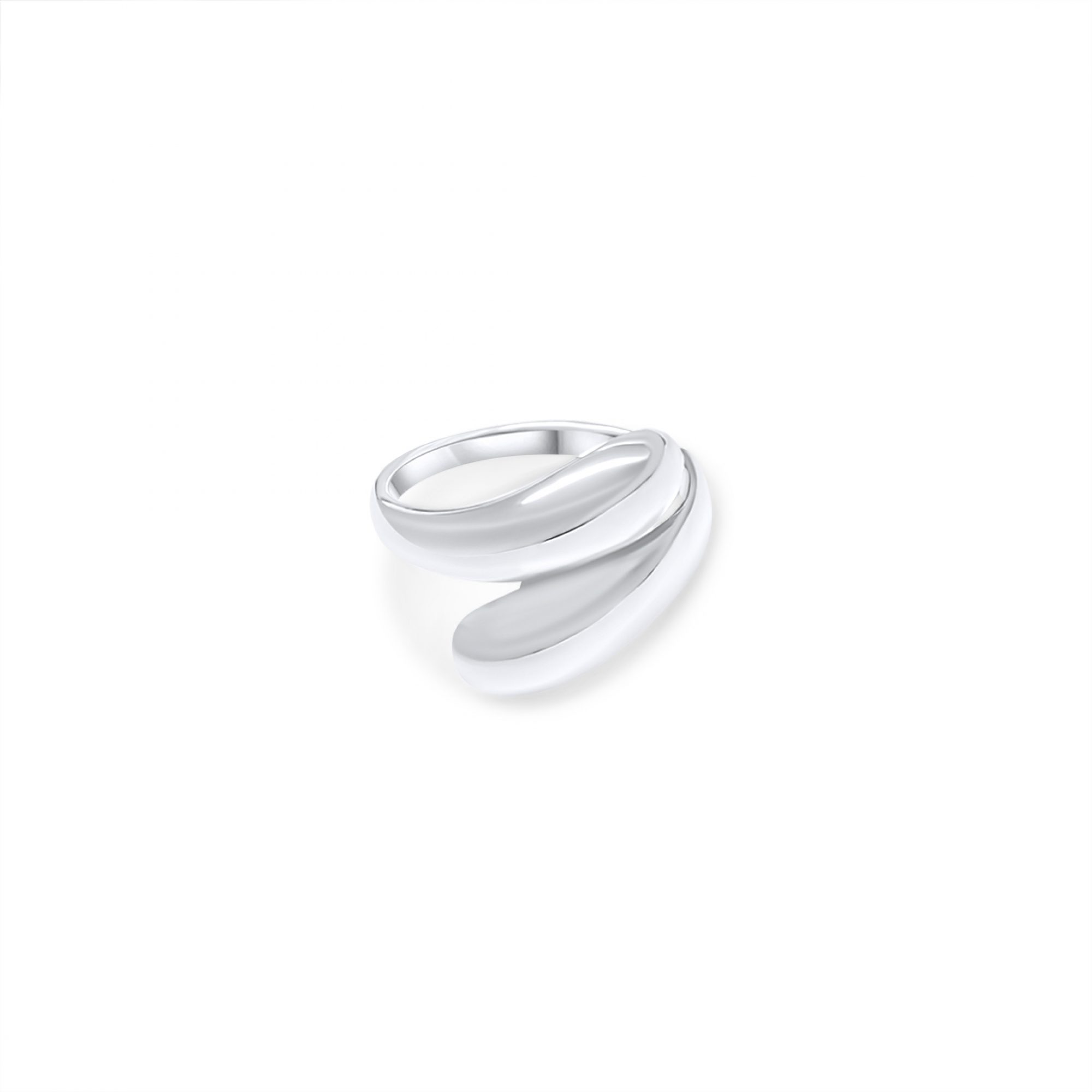 Silver polished ring