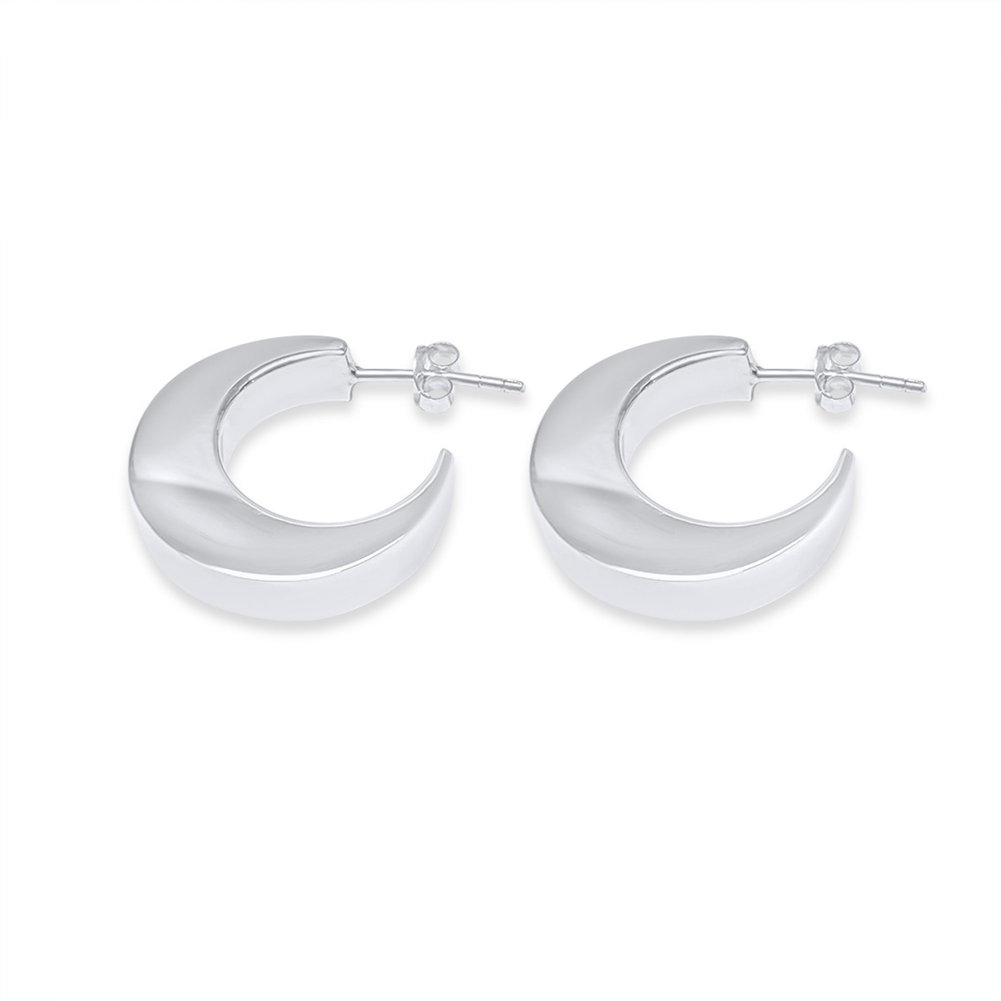 Silver hoops (23mm)