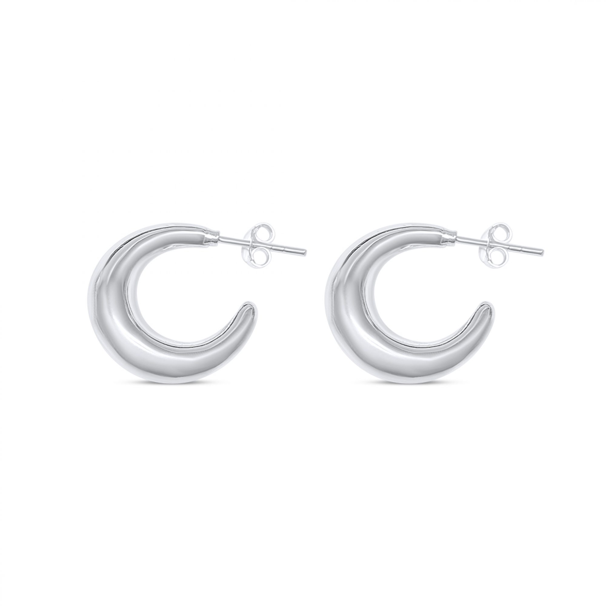 Silver hoops (20mm)