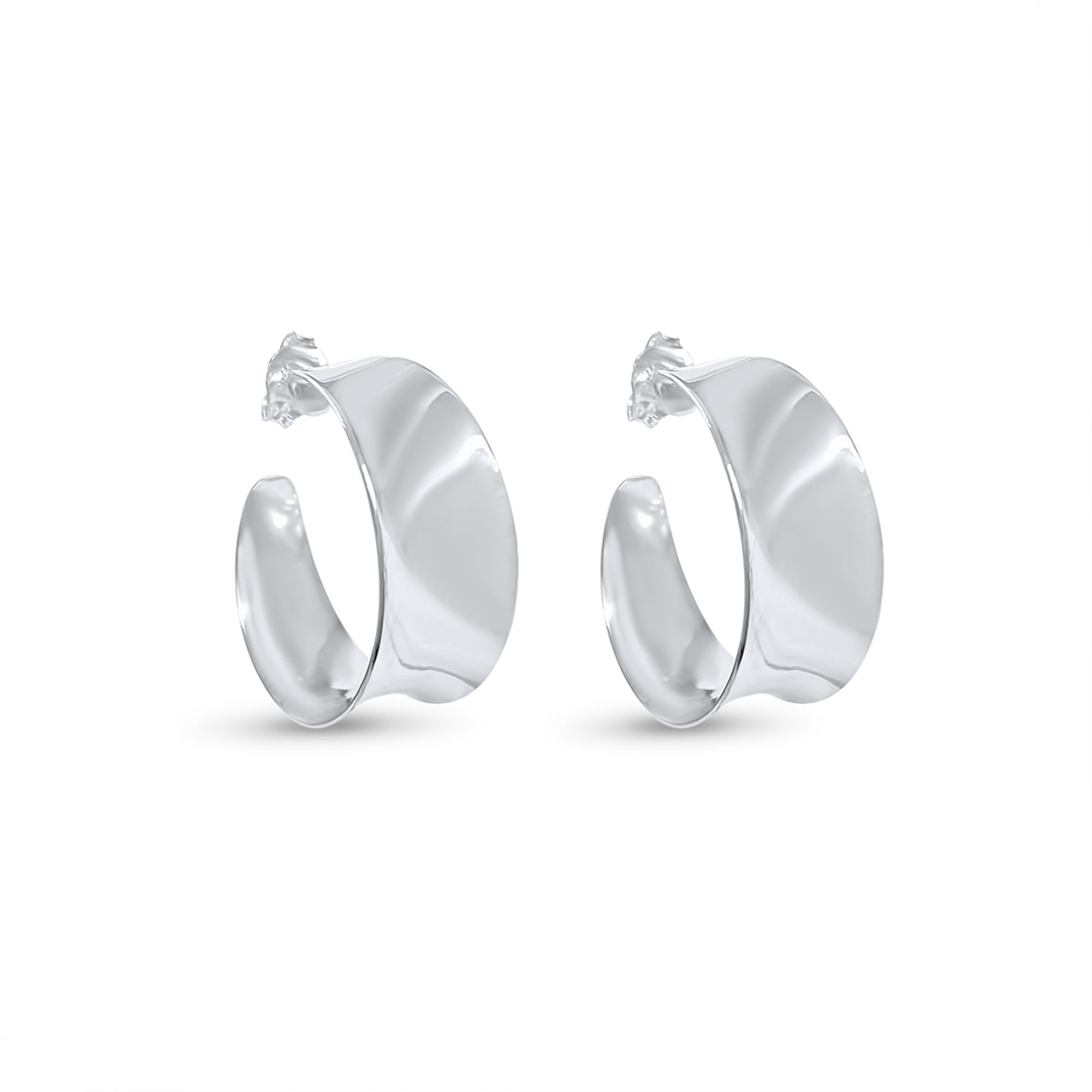 Silver hoops (20mm)