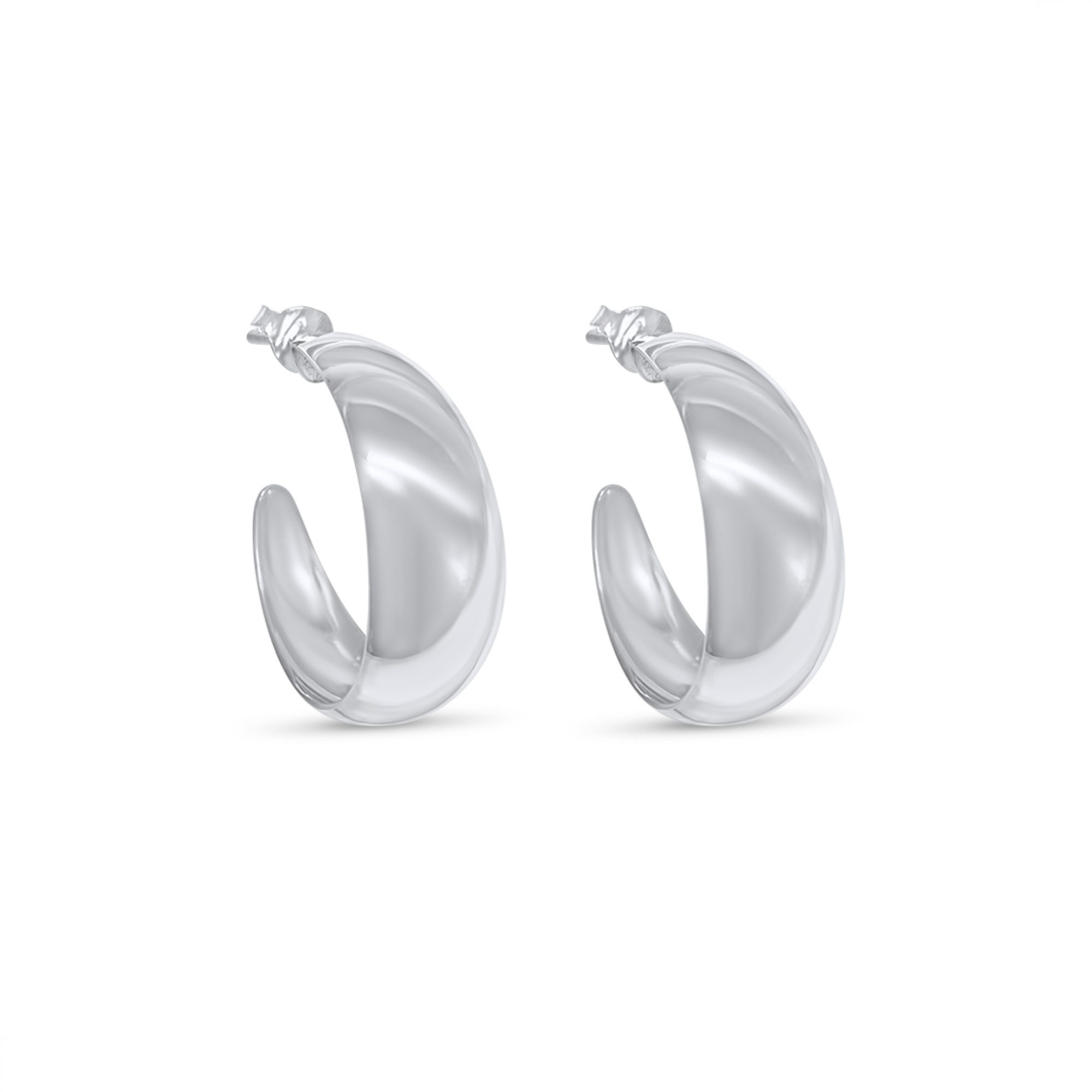 Silver hoops (23mm)