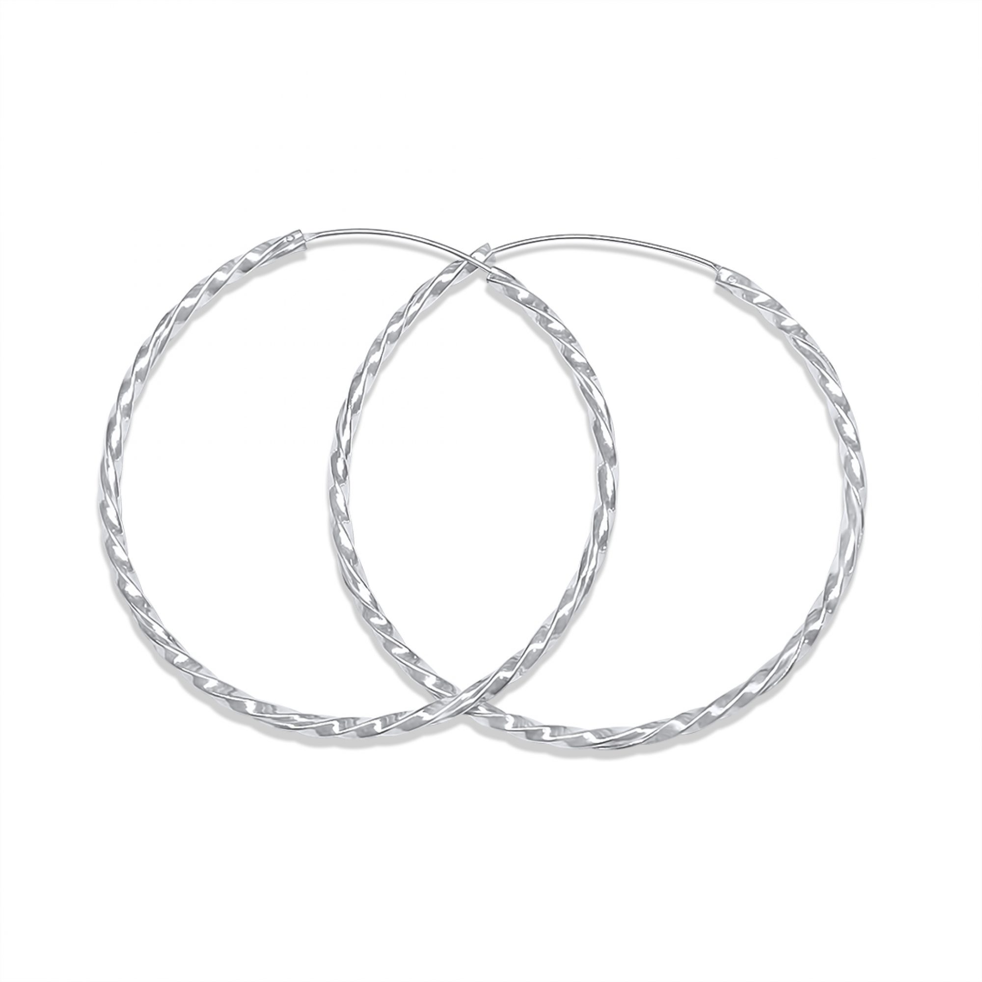 Silver hoops (47mm)