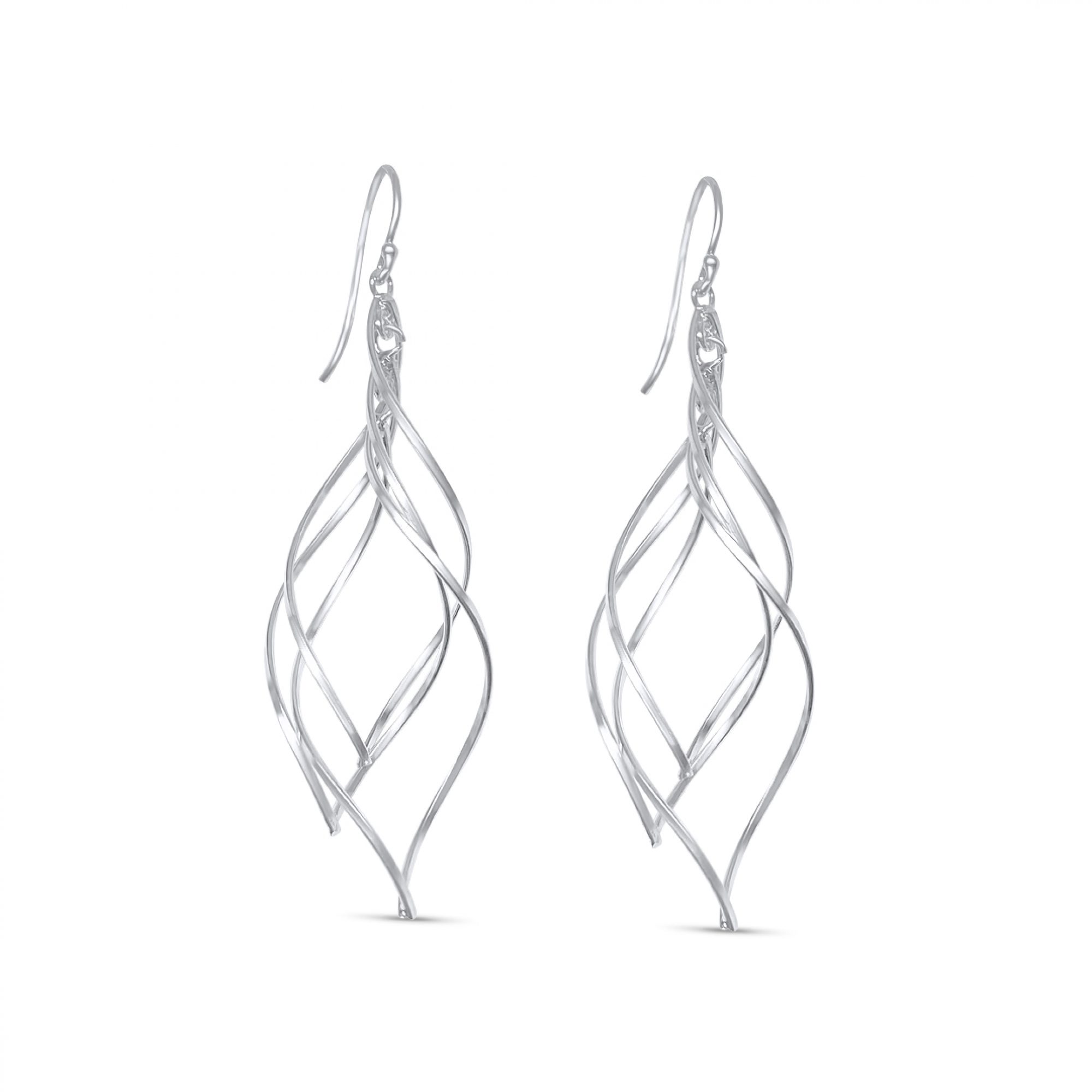 Silver dangle earrings