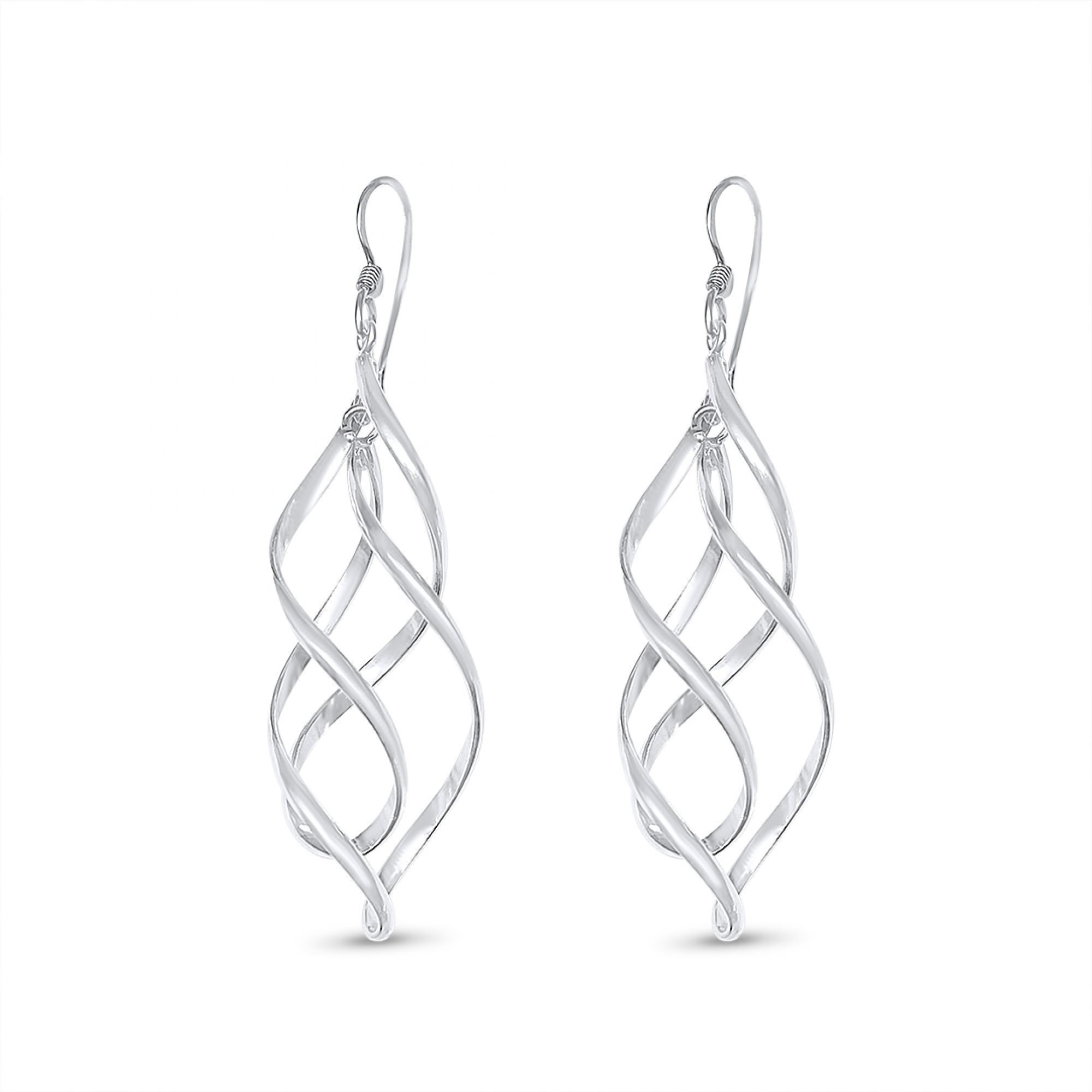 Silver dangle earrings