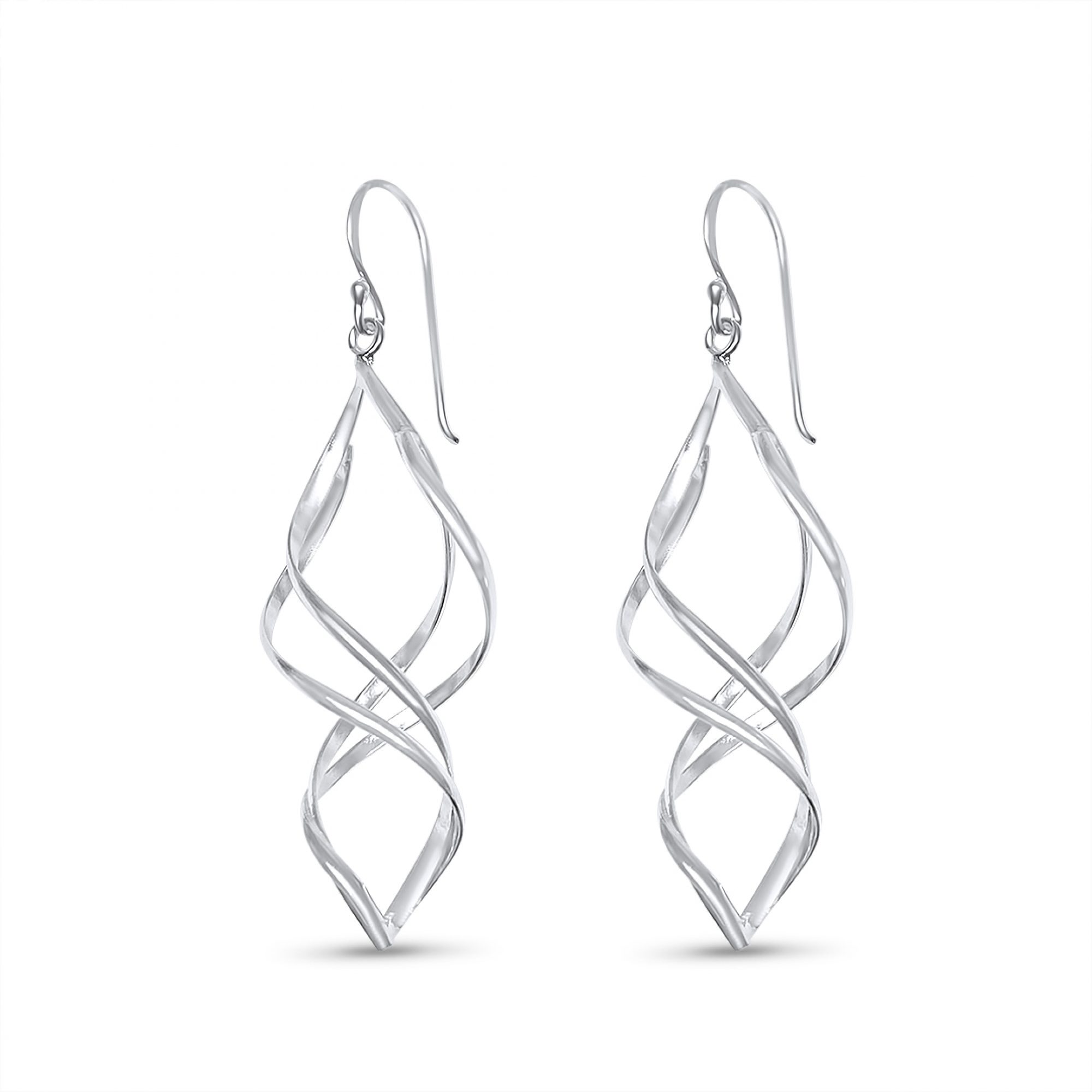 Silver dangle earrings