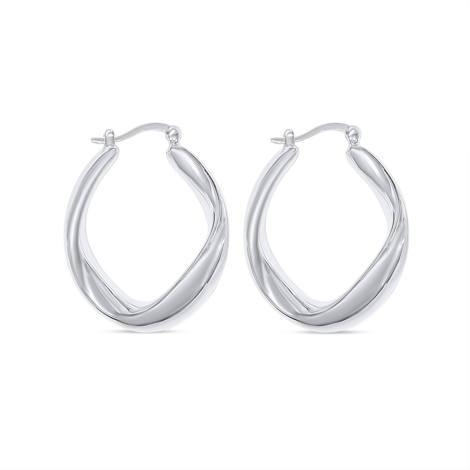 Silver hoops