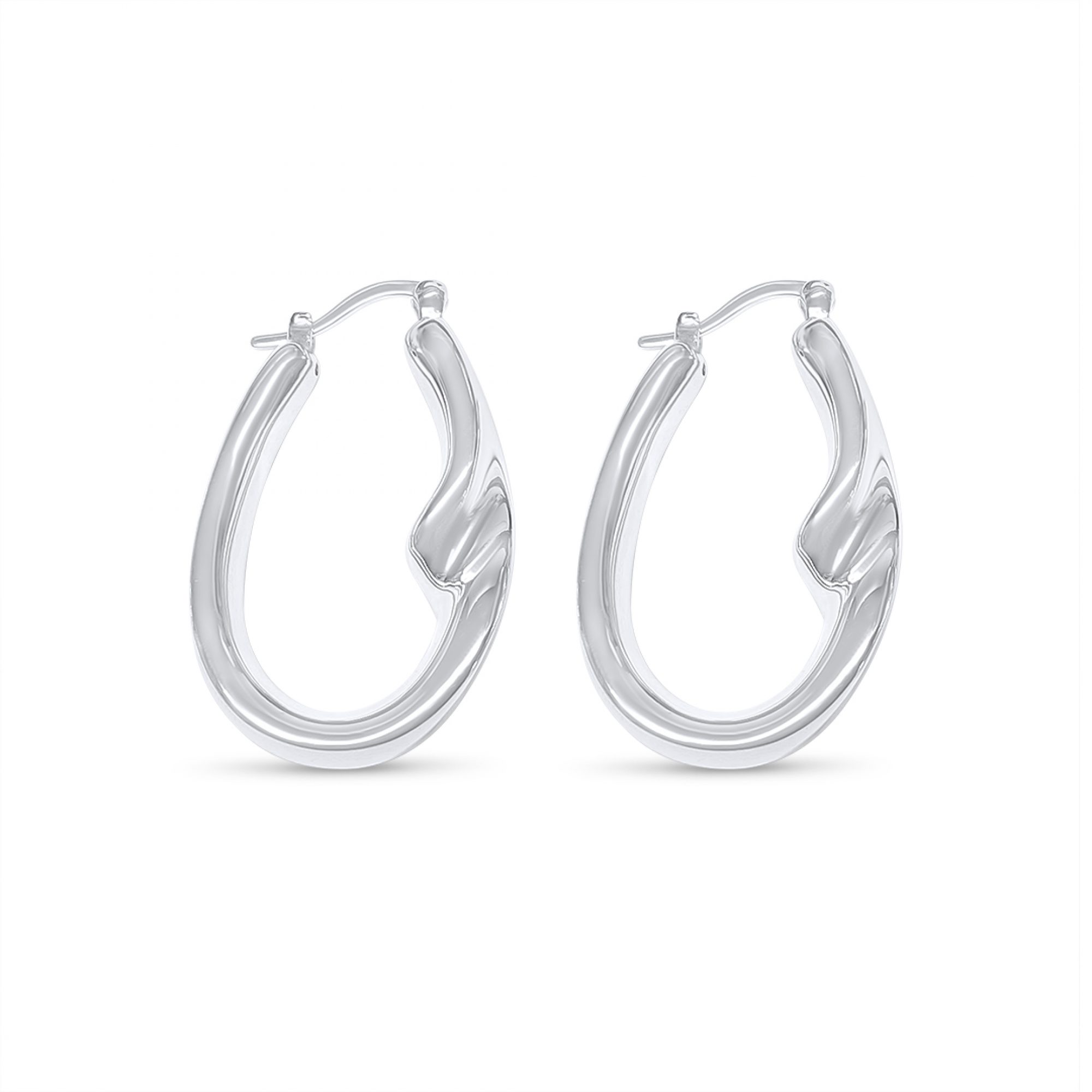 Silver hoops