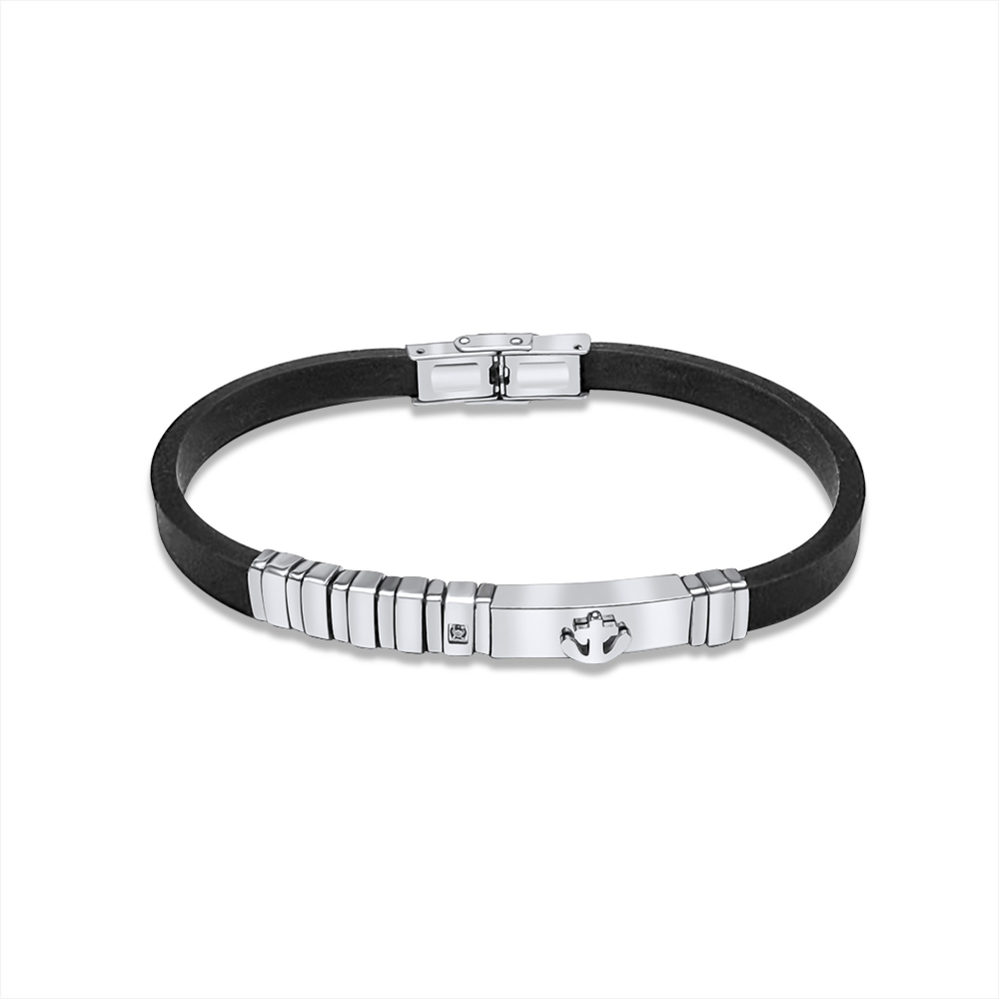 Steel-Caucho bracelet