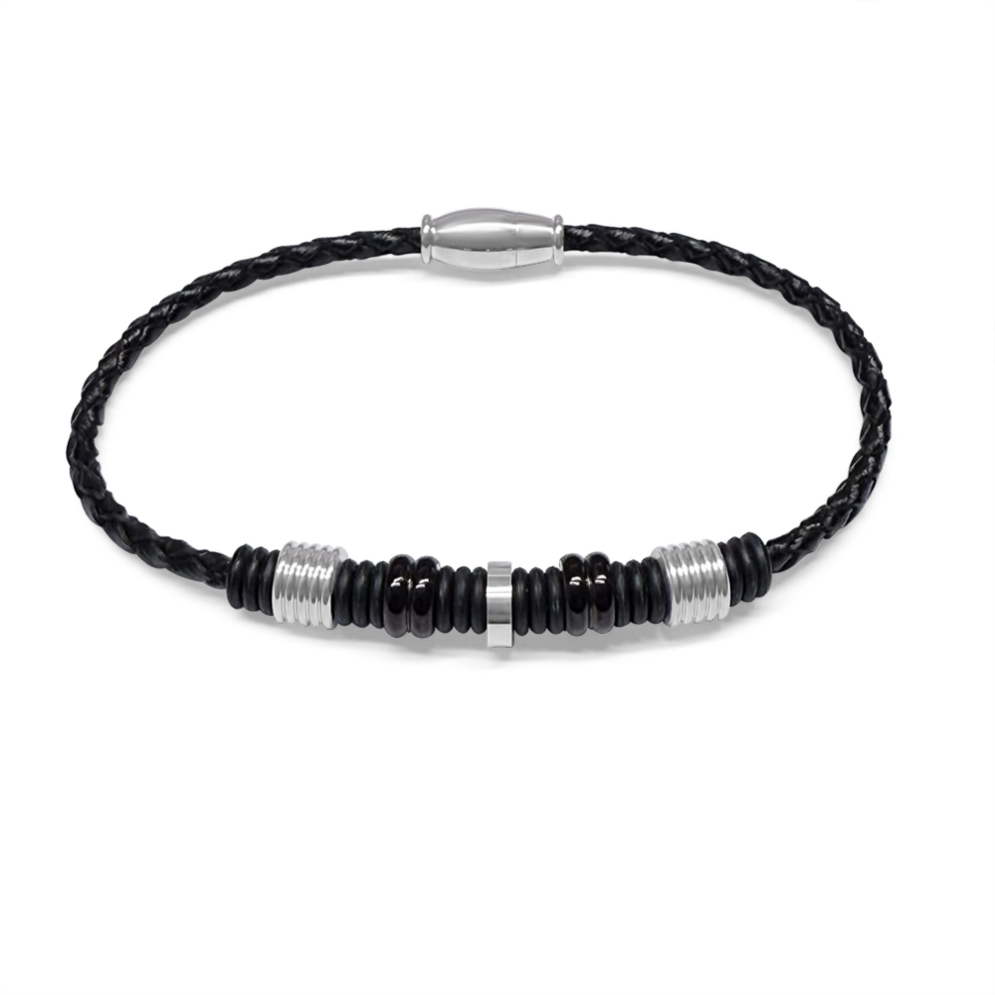 Steel-Caucho bracelet