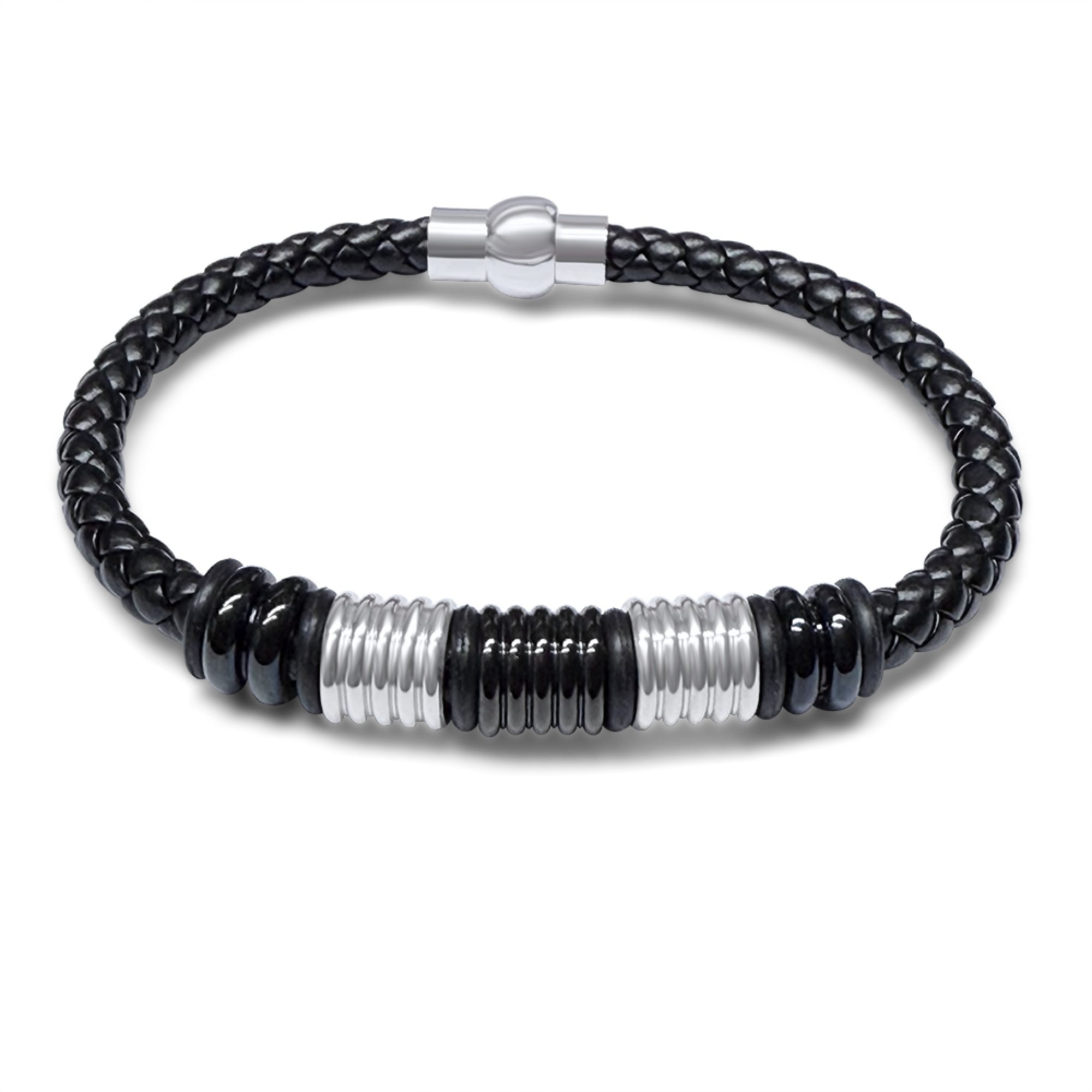 Steel-Caucho bracelet