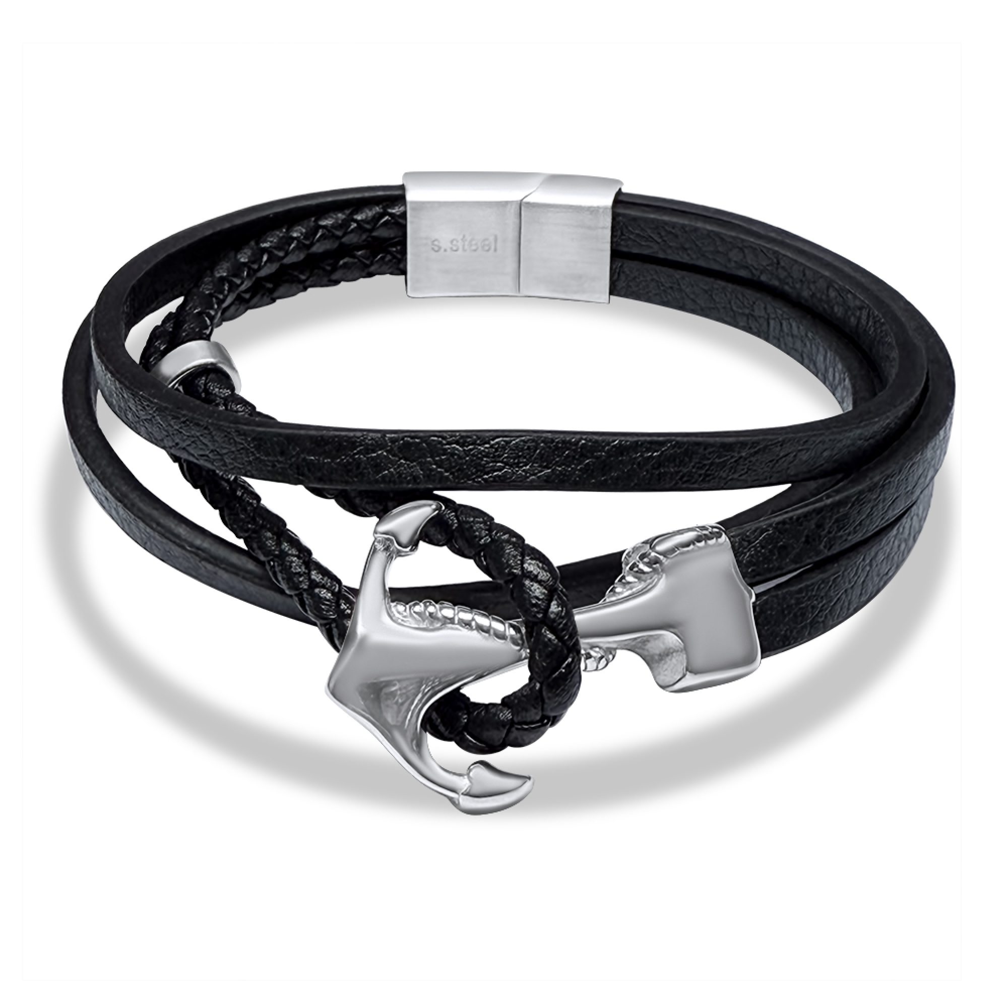 Steel-Caucho bracelet