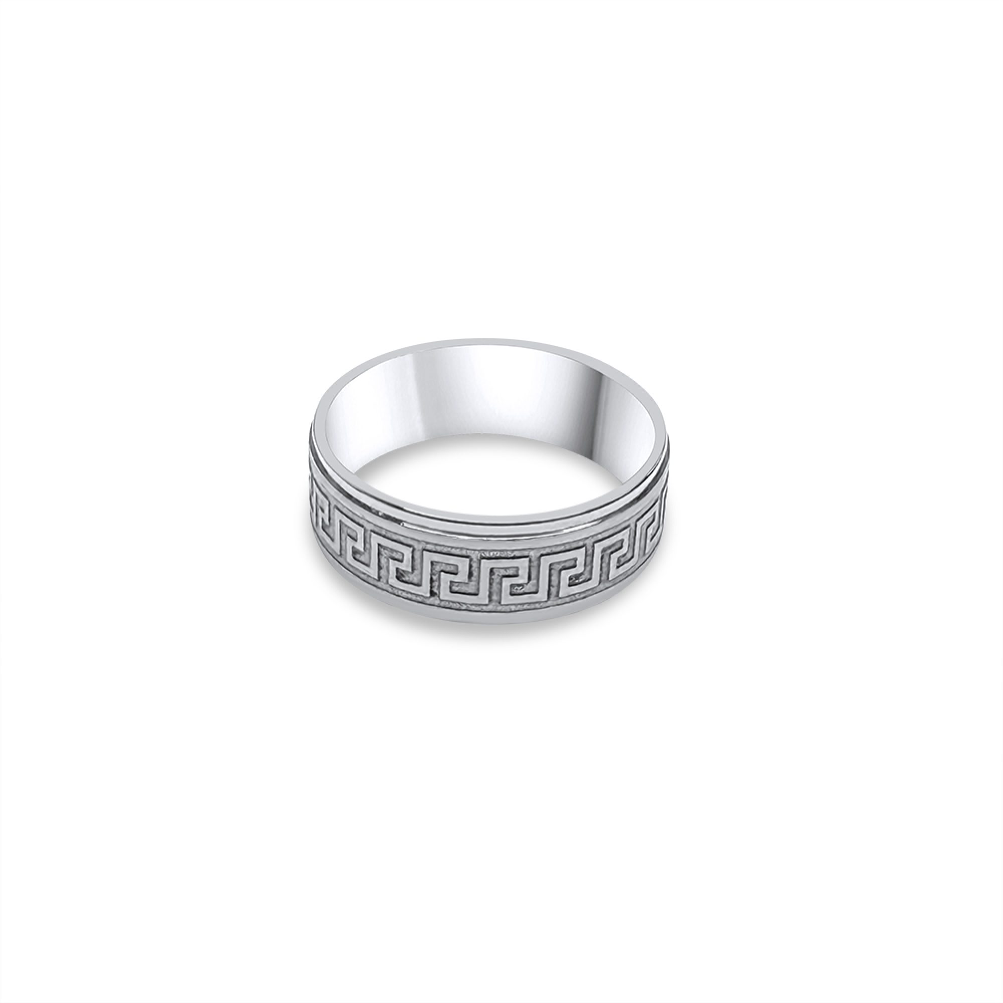 Steel ring with meander