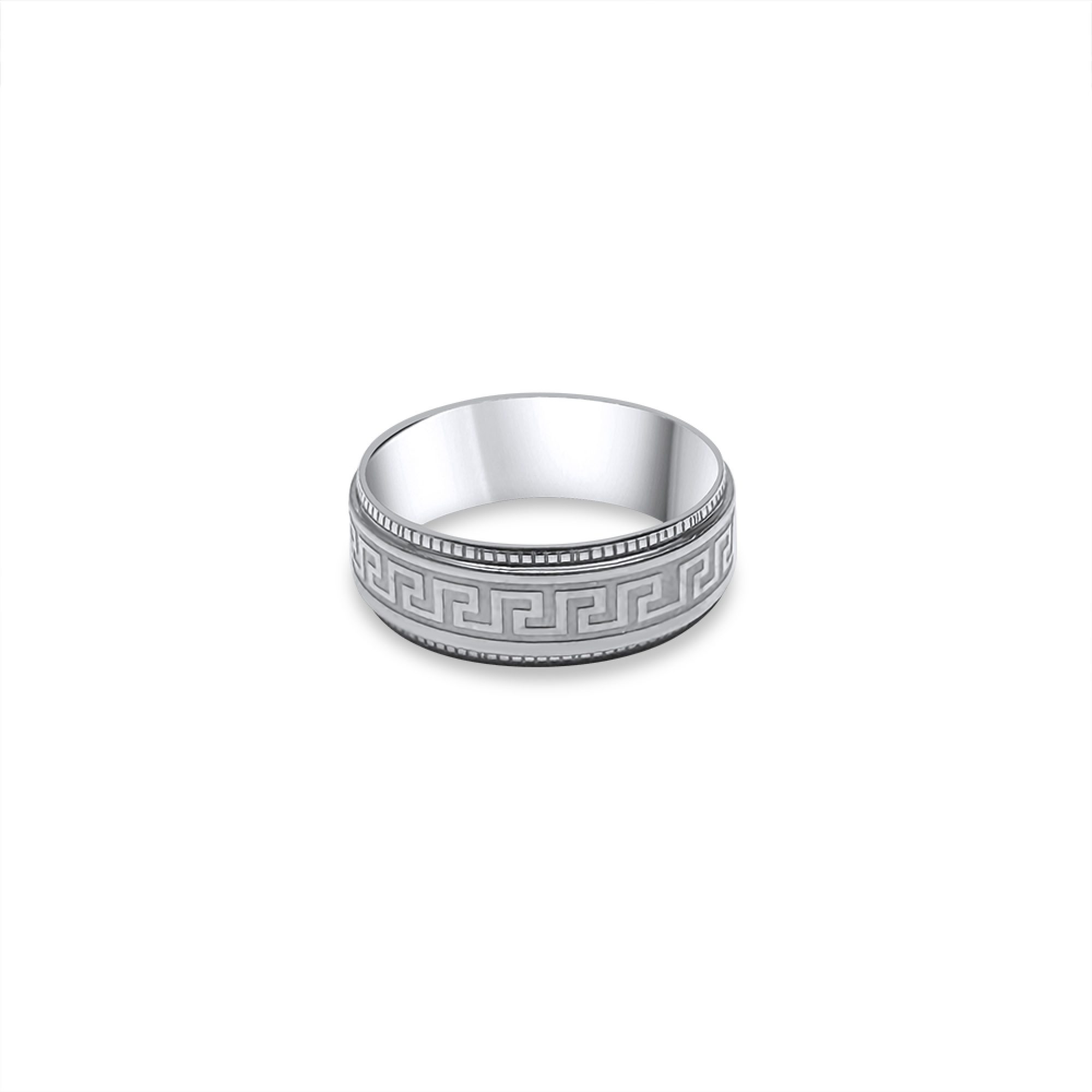 Steel ring with meander