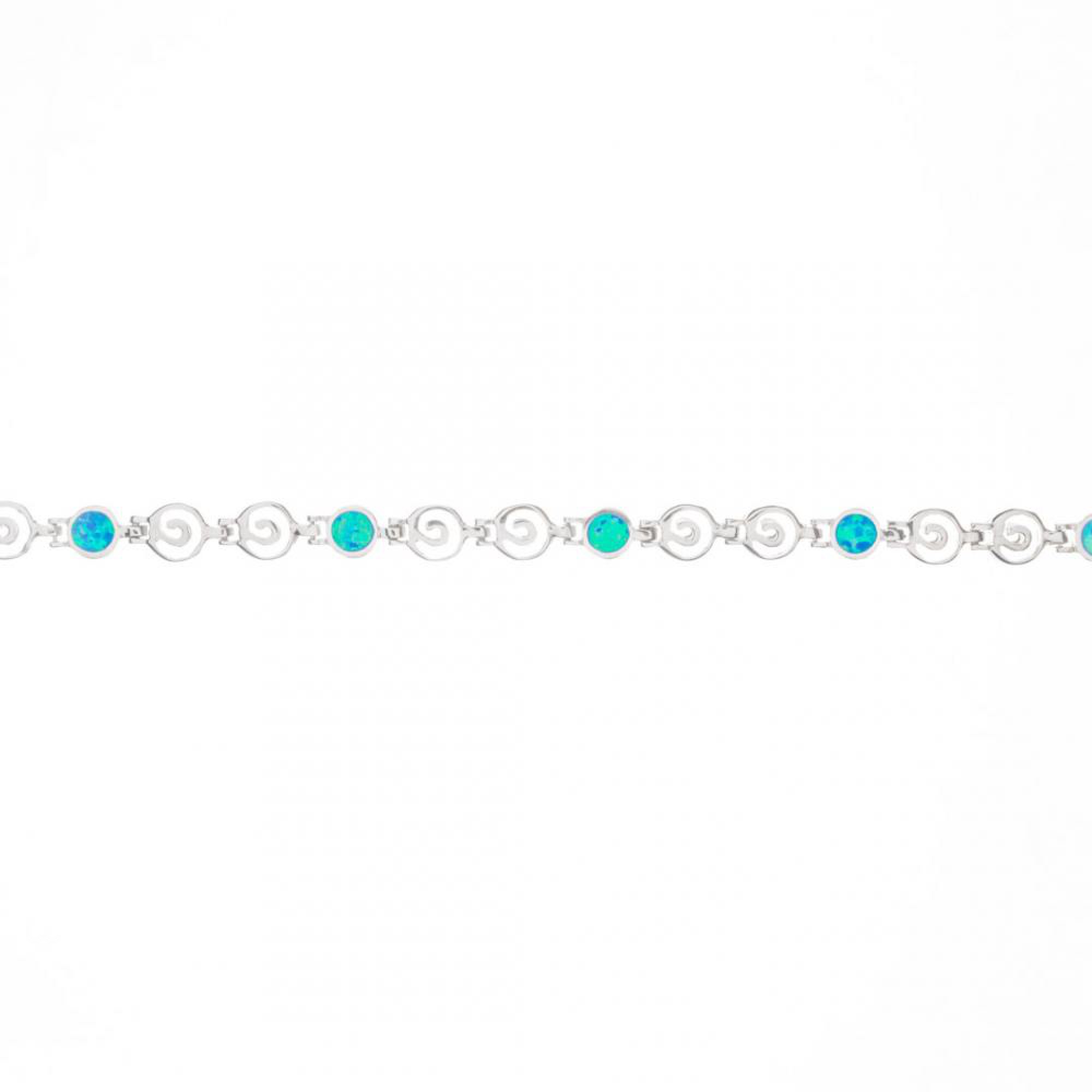 Bracelet with opal stones and meander