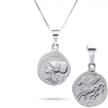 petsios Corinthian coin necklace