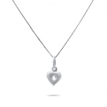 petsios Heart necklace with zircon stone